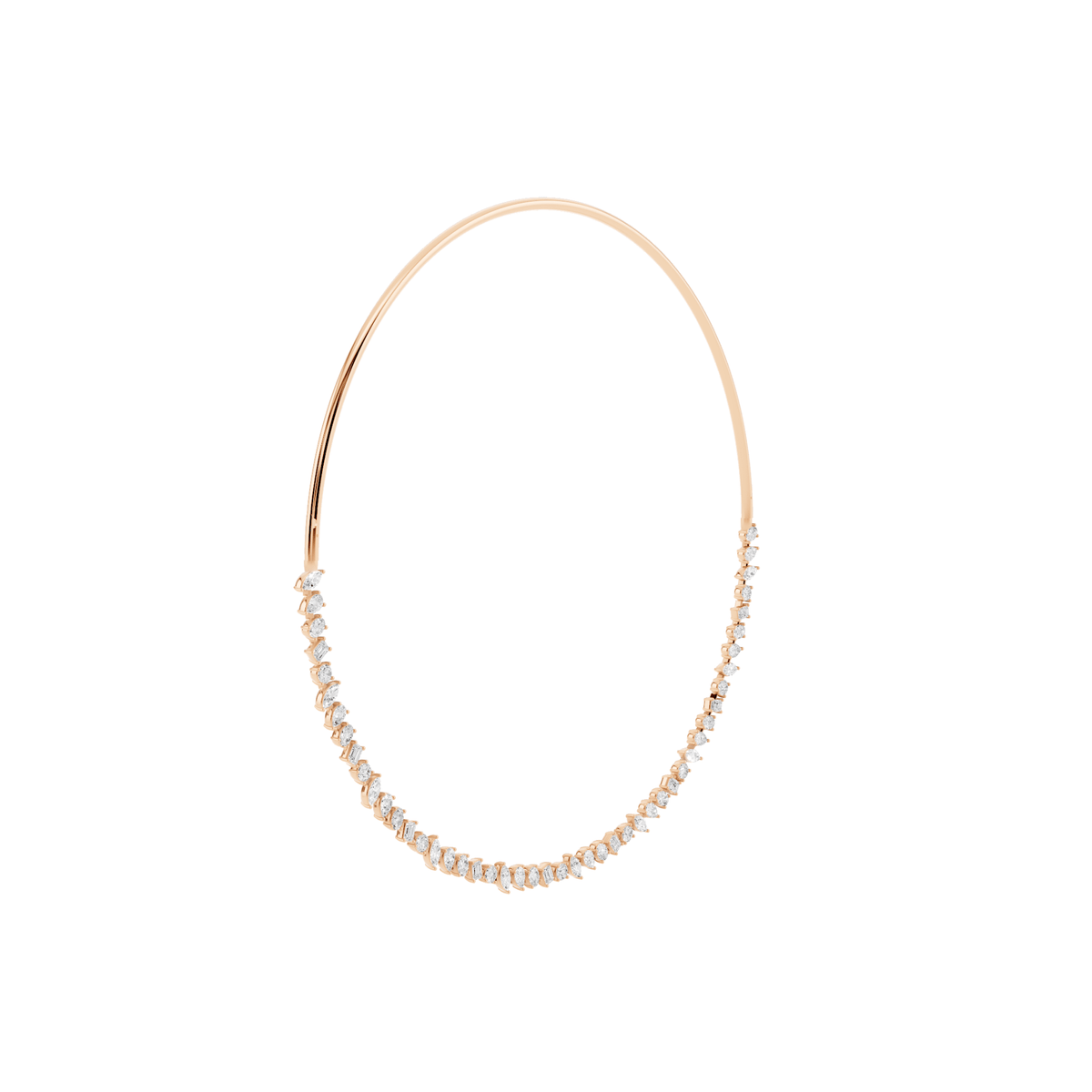 Mixed-Shape Lab-Grown Diamond Collar Necklace