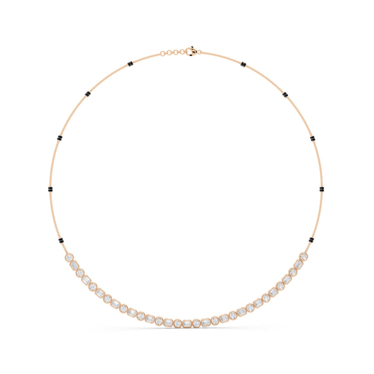 Half Riviera Diamond Mangalsutra