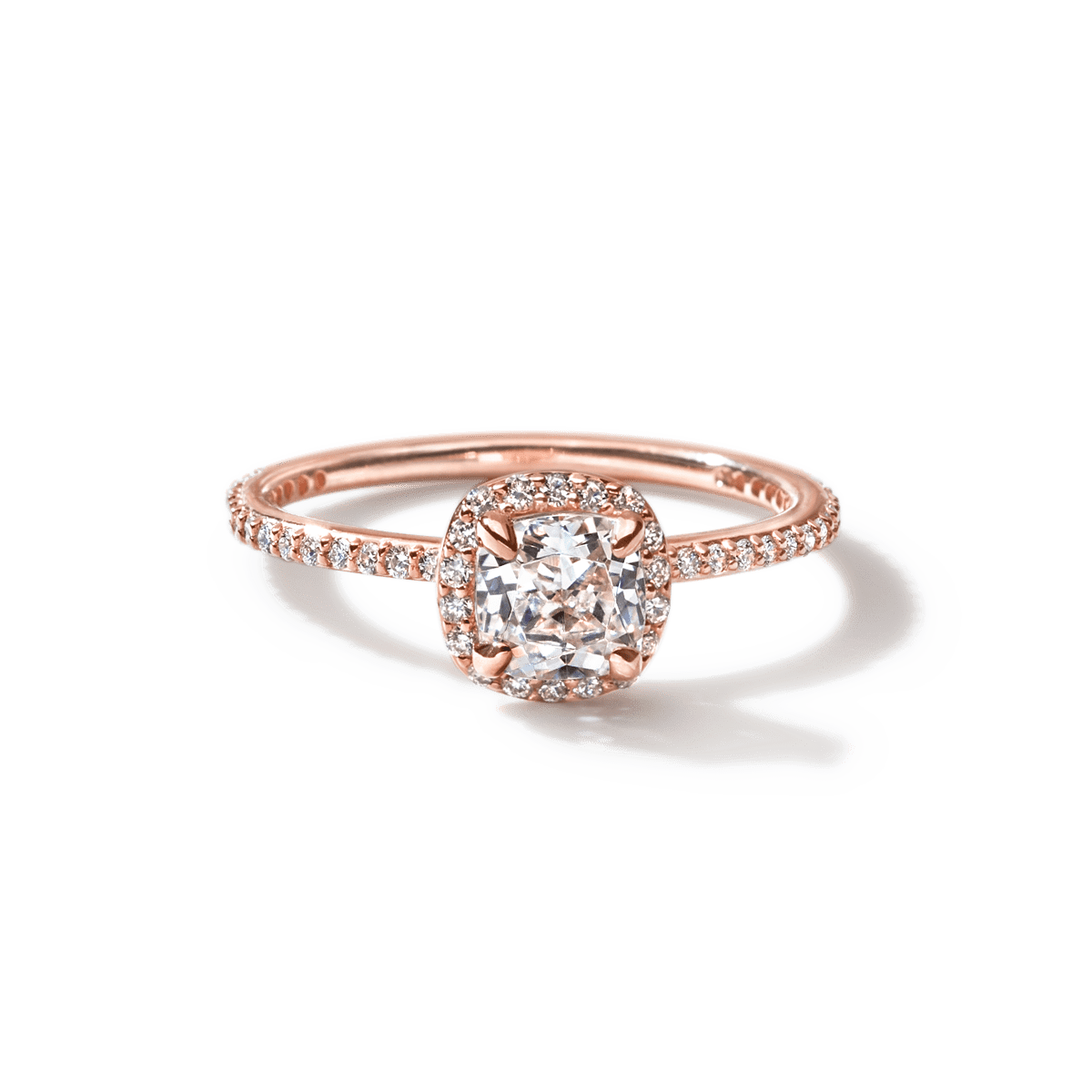Halo Pave Engagement Ring