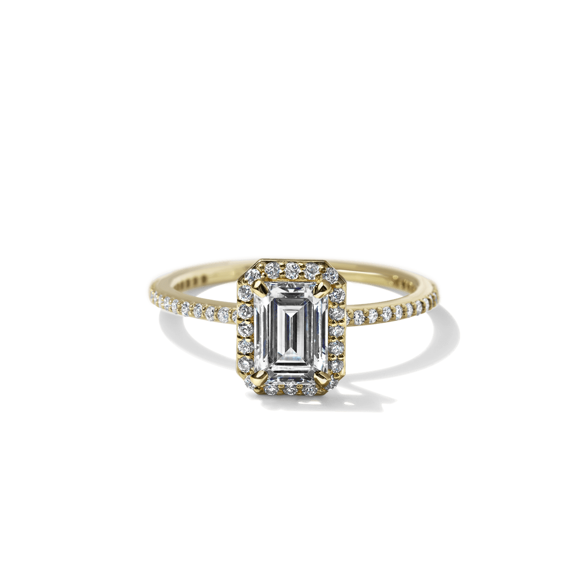 Halo Pave Engagement Ring