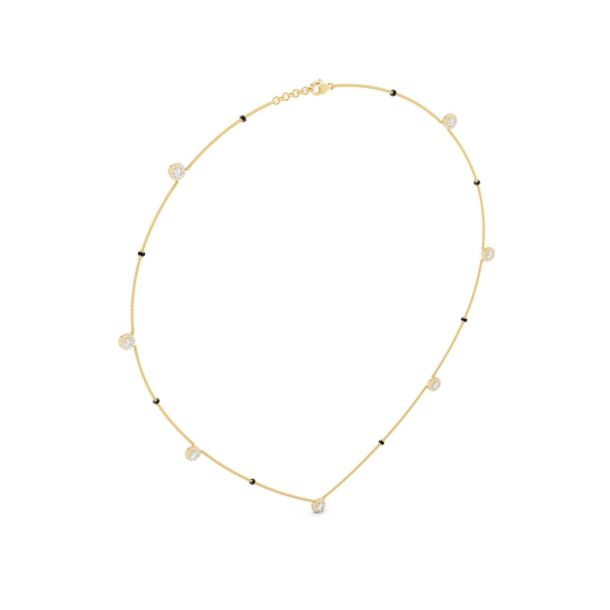 Halo Station Diamond Mangalsutra