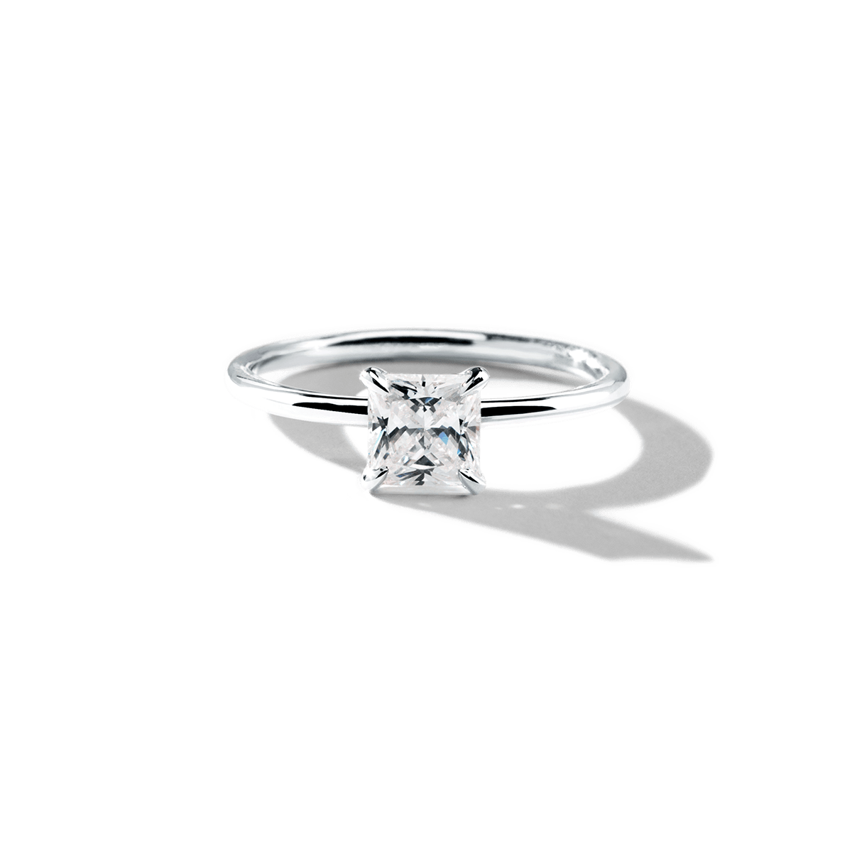 Hidden Halo Engagement Ring