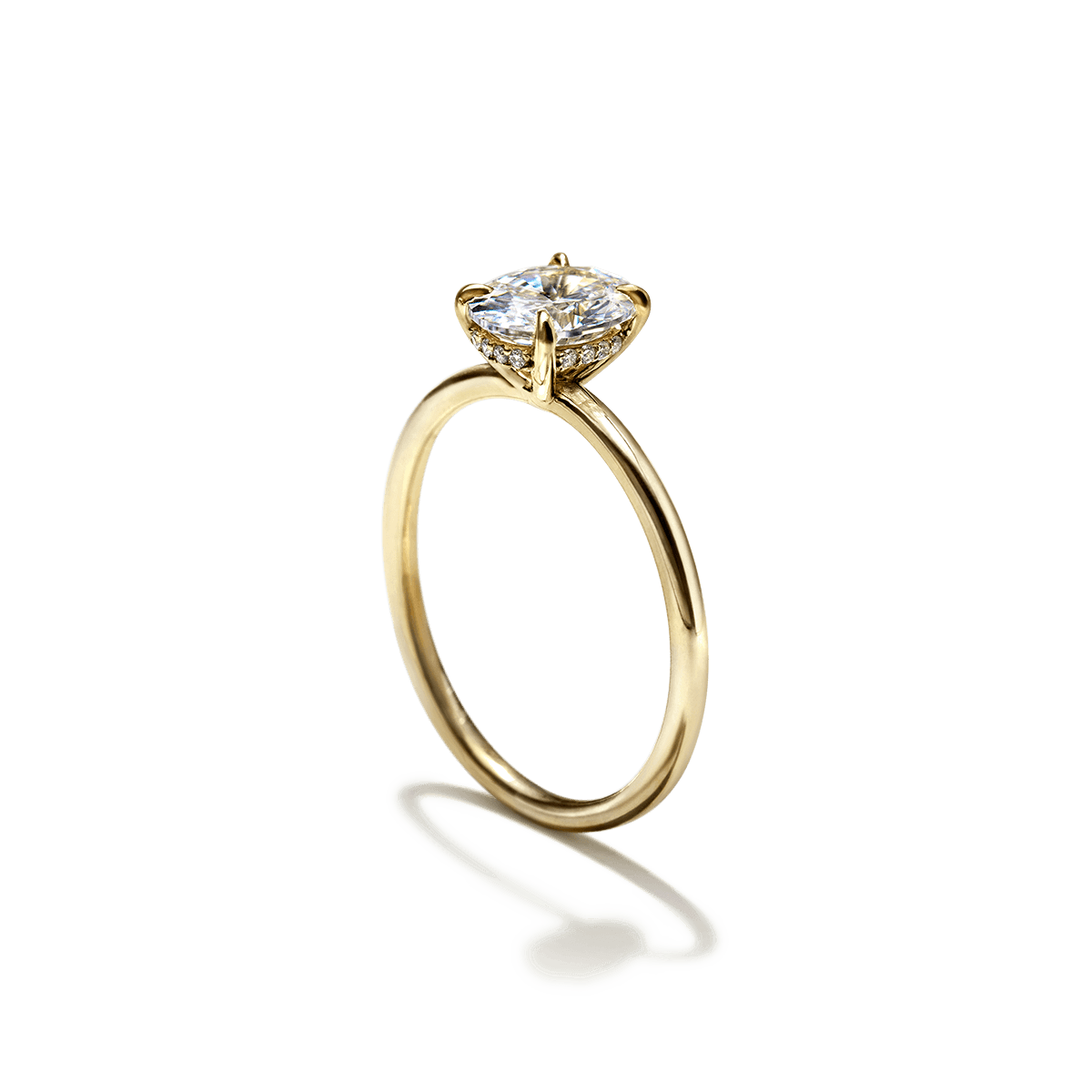 Hidden Halo Engagement Ring