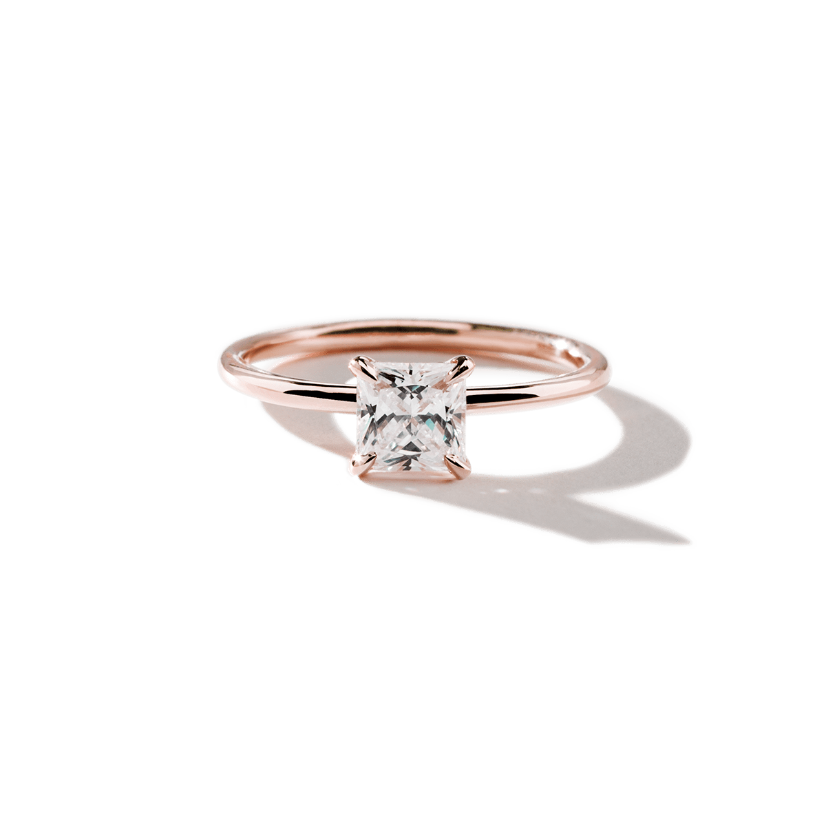 Hidden Halo Engagement Ring