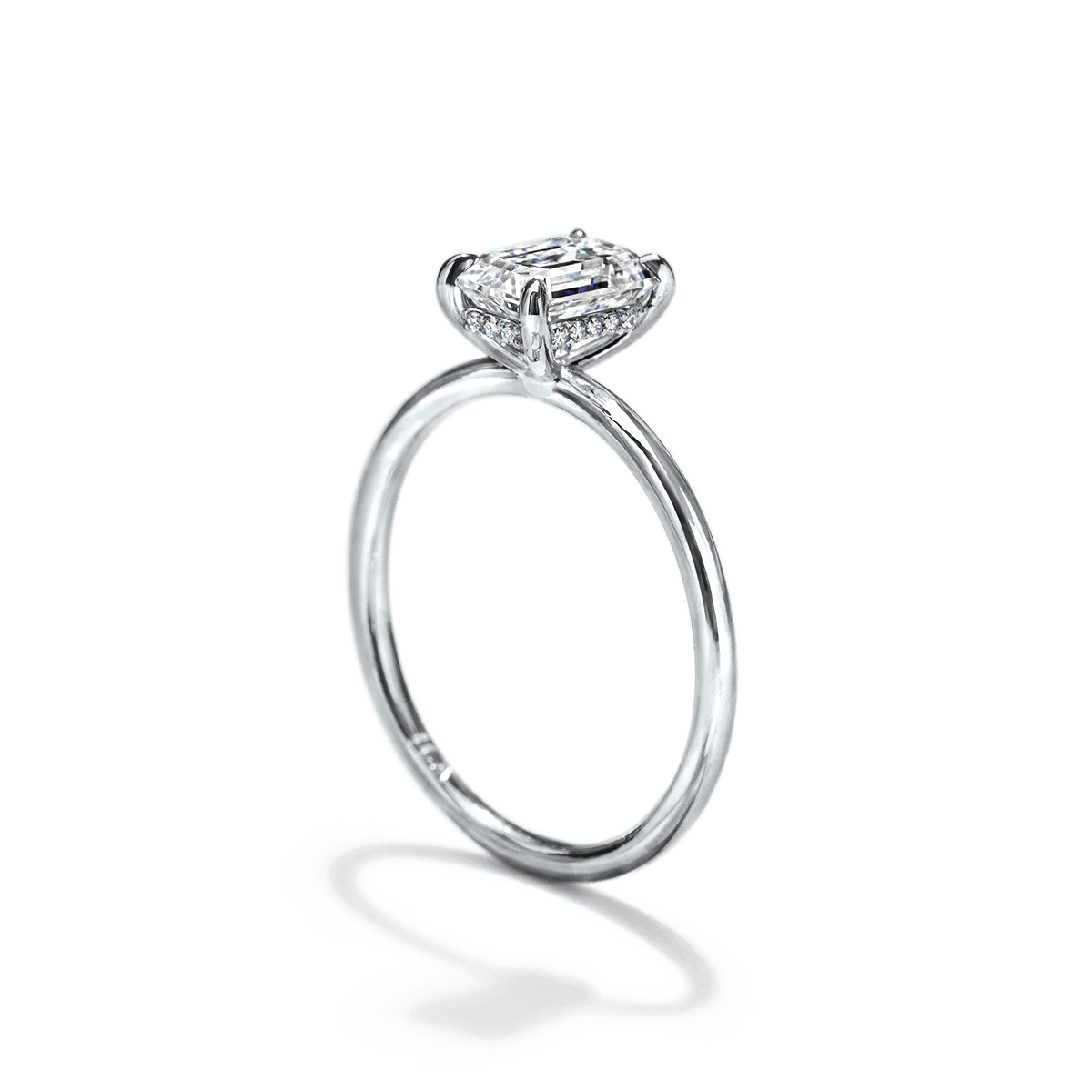 Hidden Halo Engagement Ring