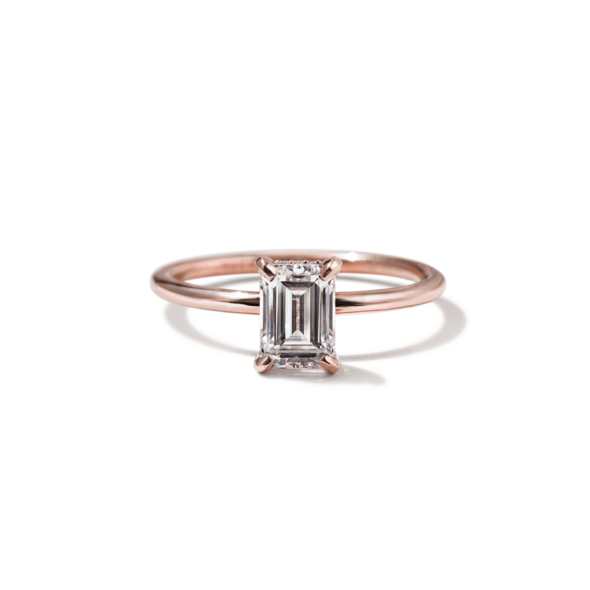 Hidden Halo Engagement Ring