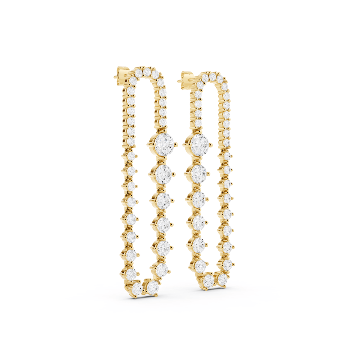 Statement Lab-Grown Diamond Drop Earrings