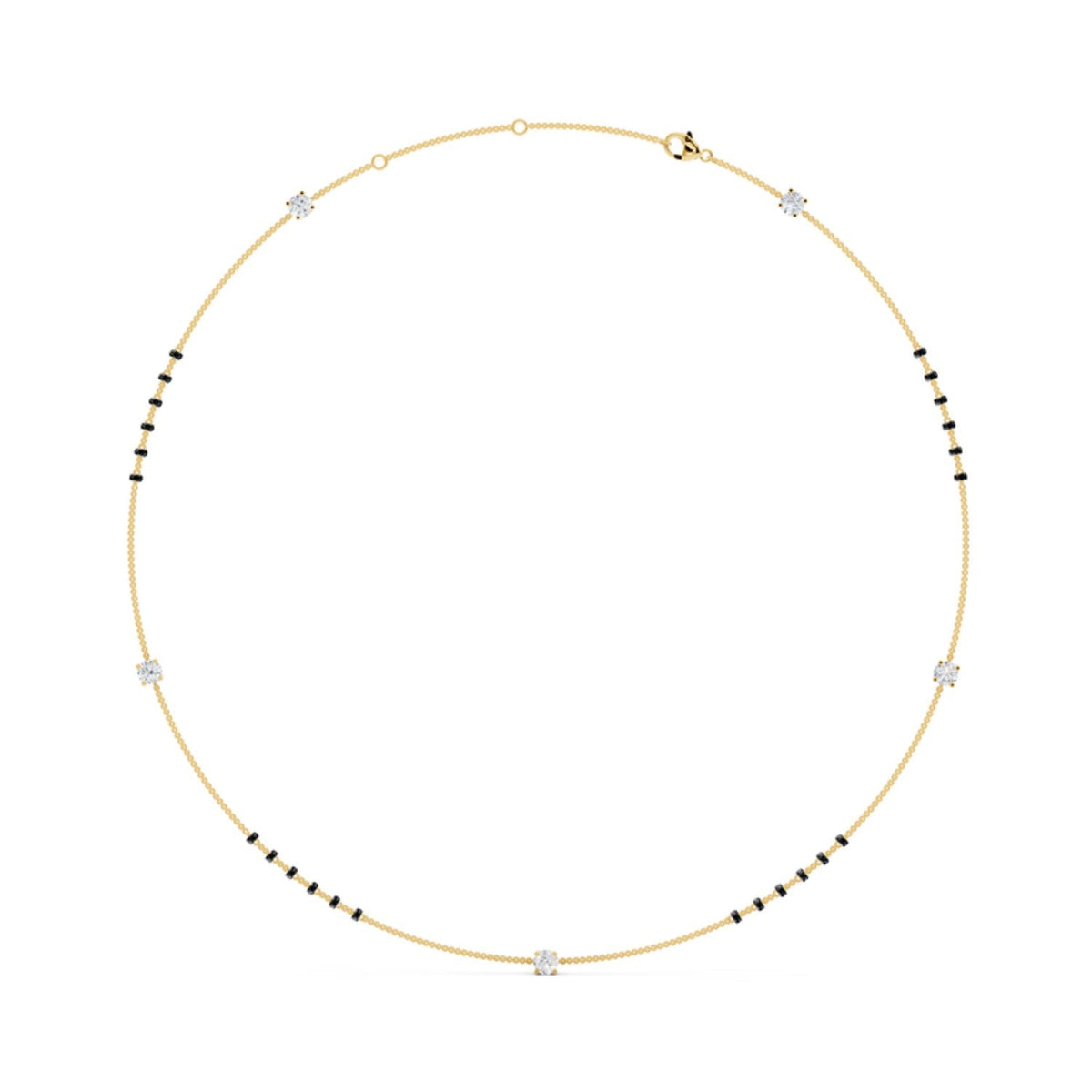 Long Station Diamond Mangalsutra