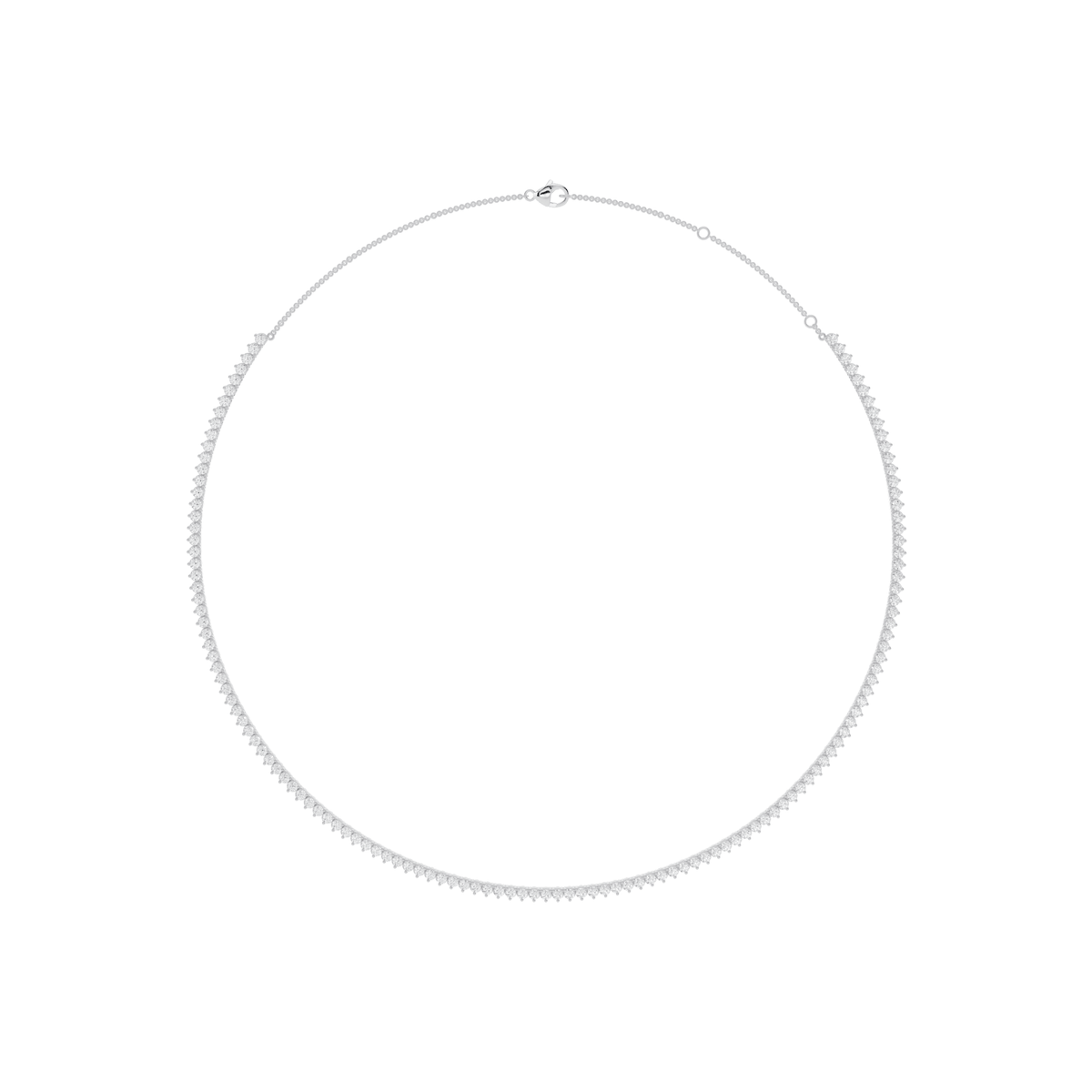 Minimalist Lab-Grown Diamond Tennis Necklace