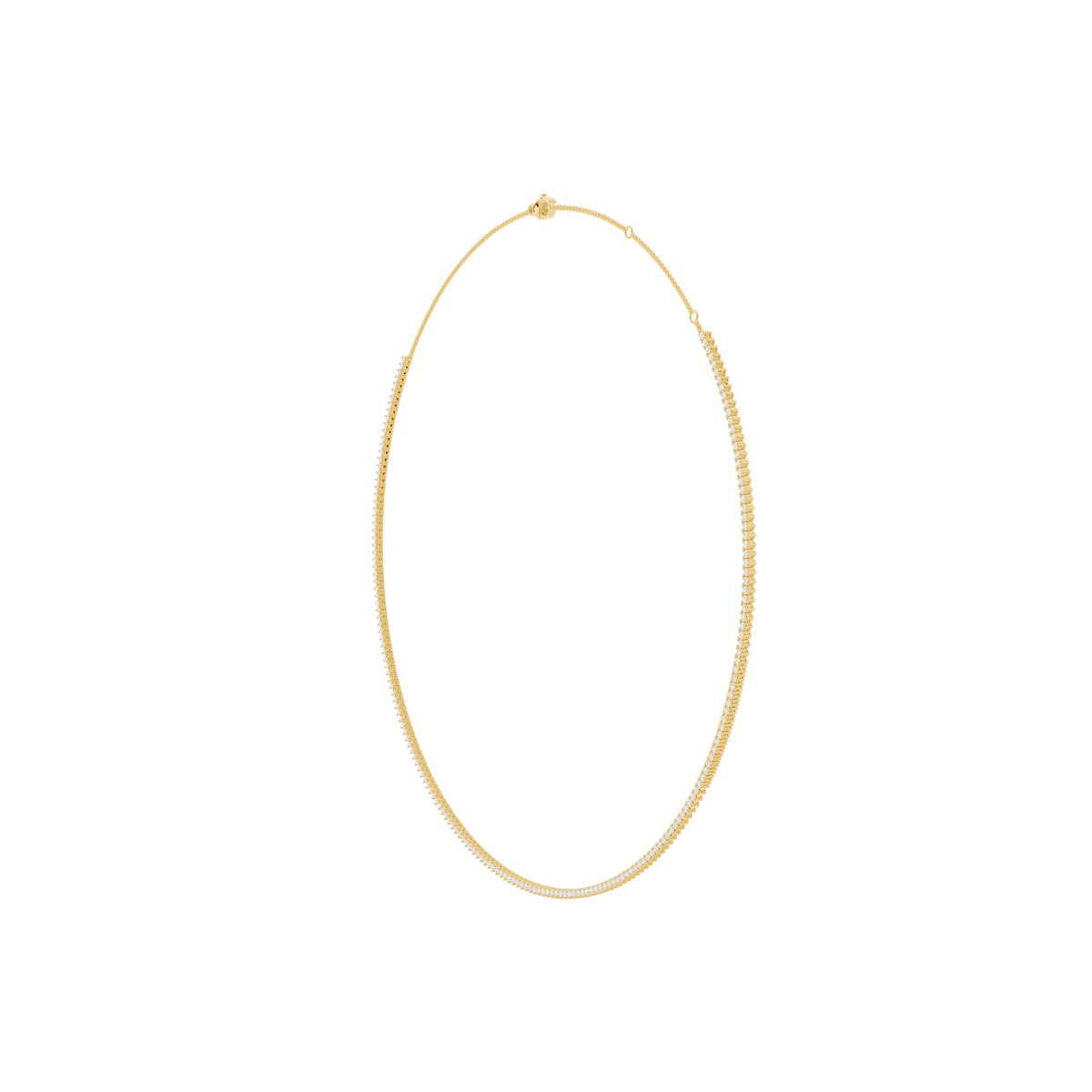 Minimalist Lab-Grown Diamond Tennis Necklace