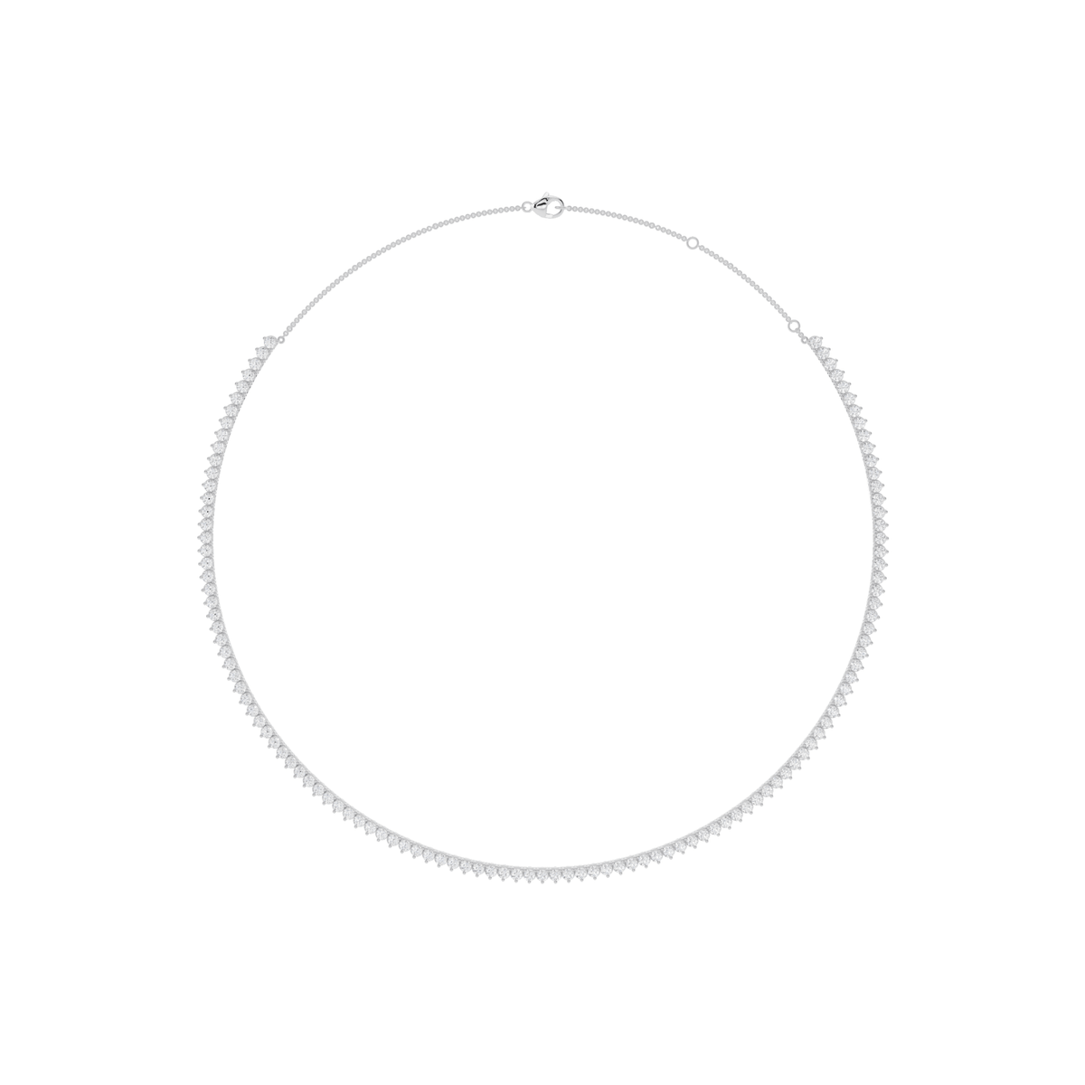 Minimalist Lab-Grown Diamond Tennis Necklace