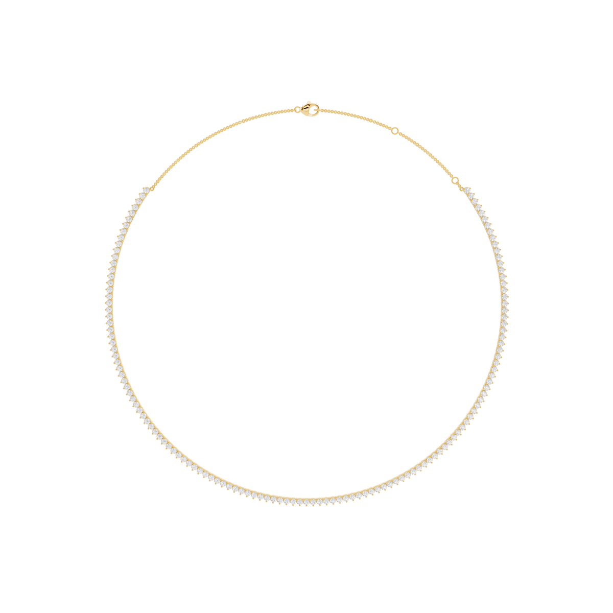 Minimalist Lab-Grown Diamond Tennis Necklace