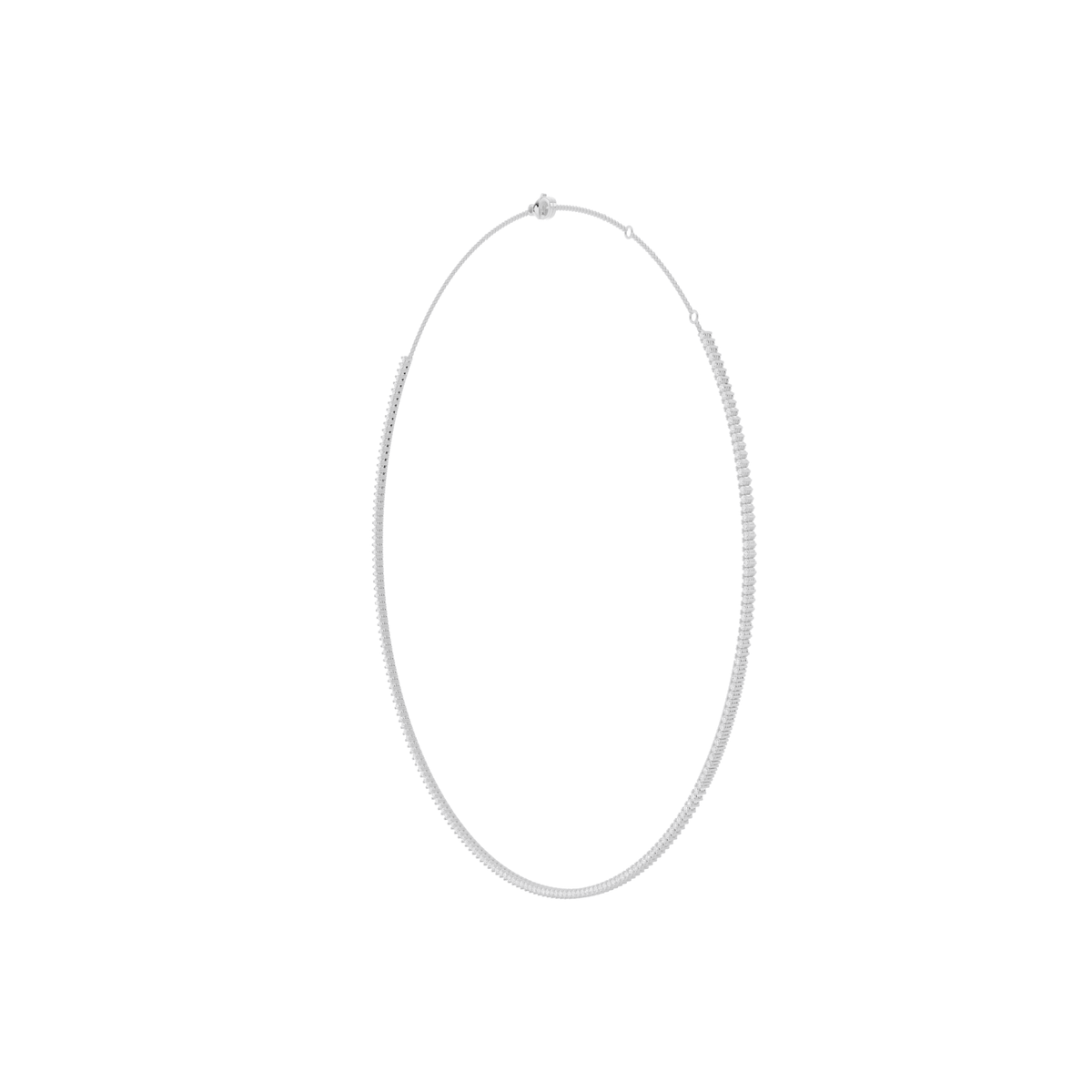 Minimalist Lab-Grown Diamond Tennis Necklace