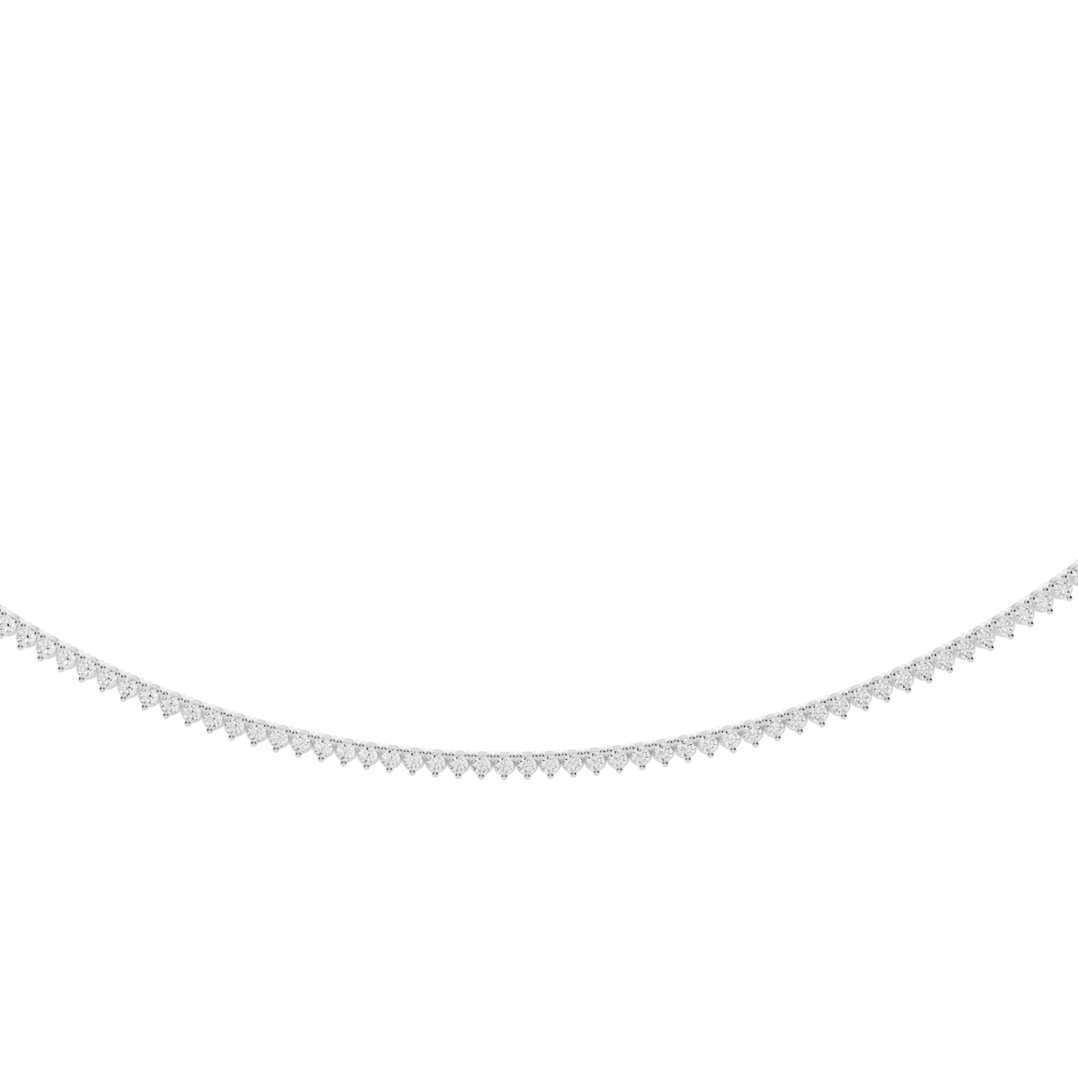 Minimalist Lab-Grown Diamond Tennis Necklace