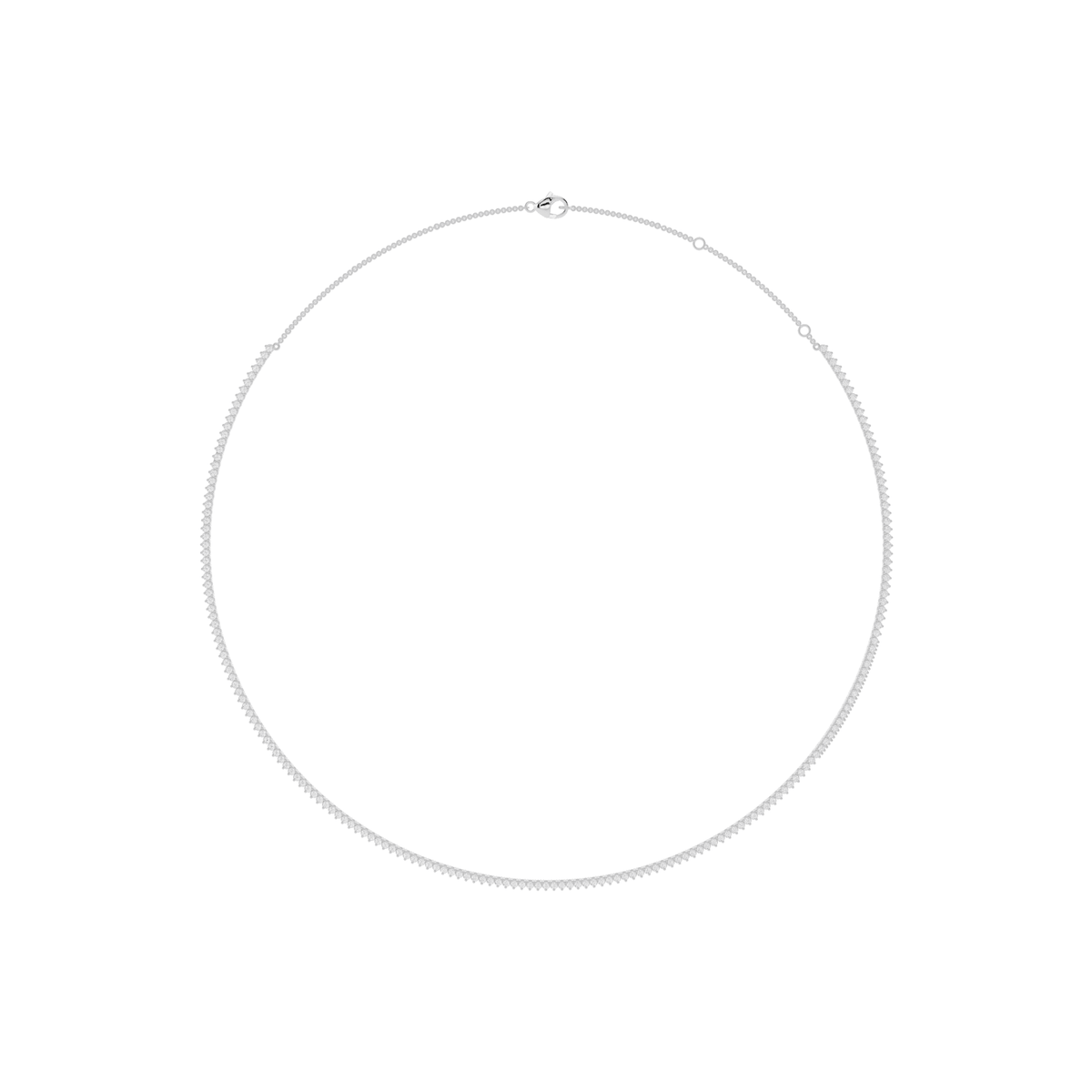 Minimalist Lab-Grown Diamond Tennis Necklace
