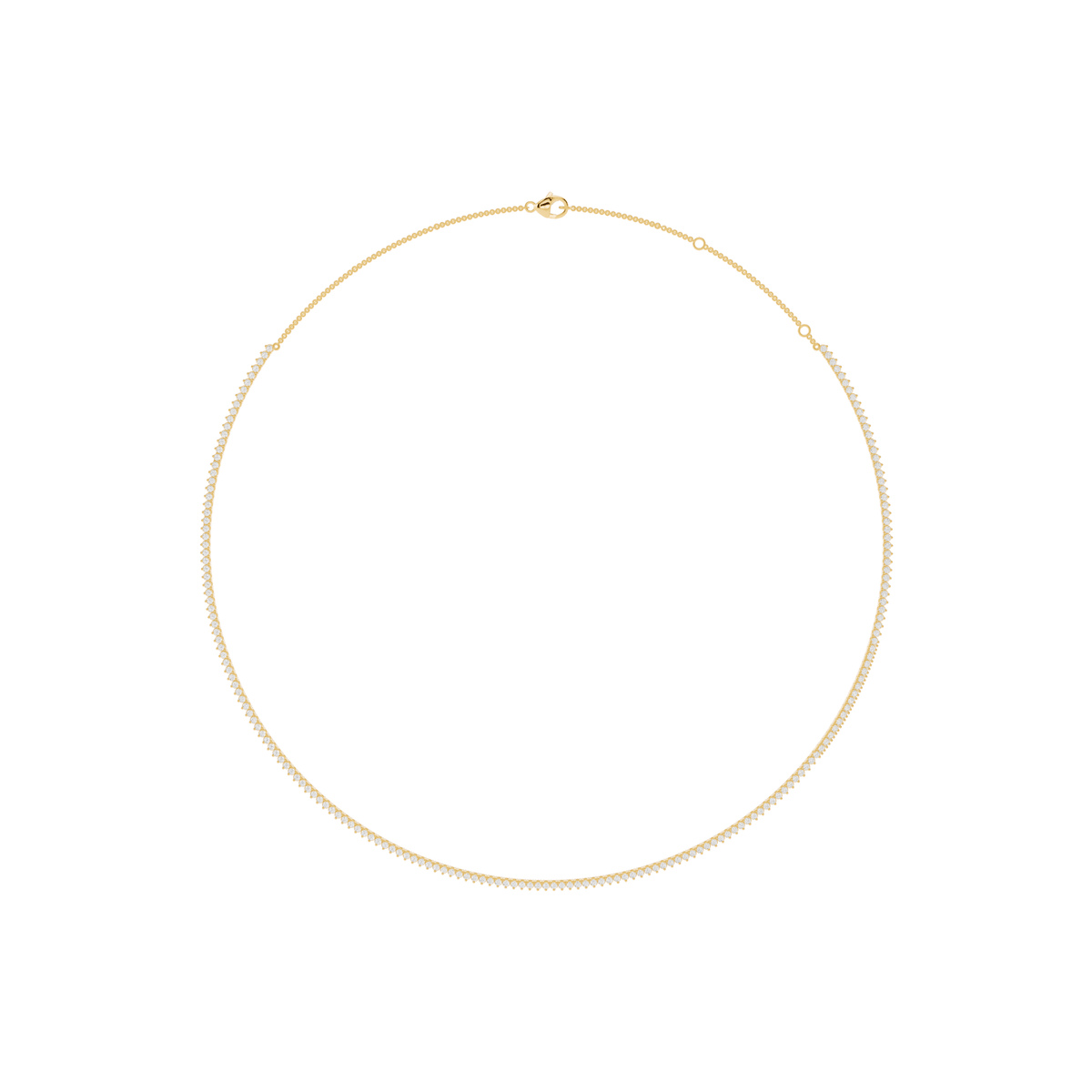 Minimalist Lab-Grown Diamond Tennis Necklace