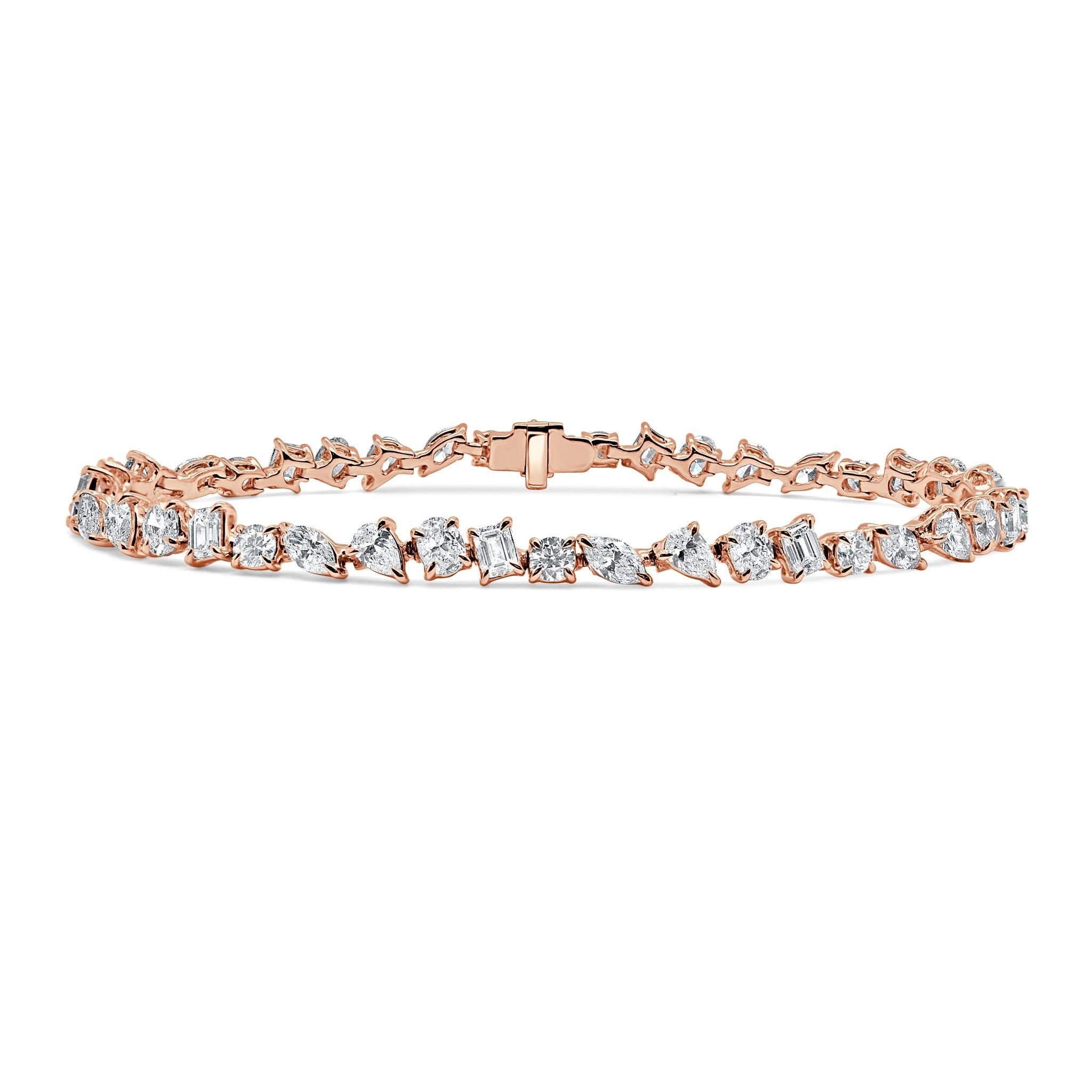 Mixed Fancy Shape Round Diamond Bracelet
