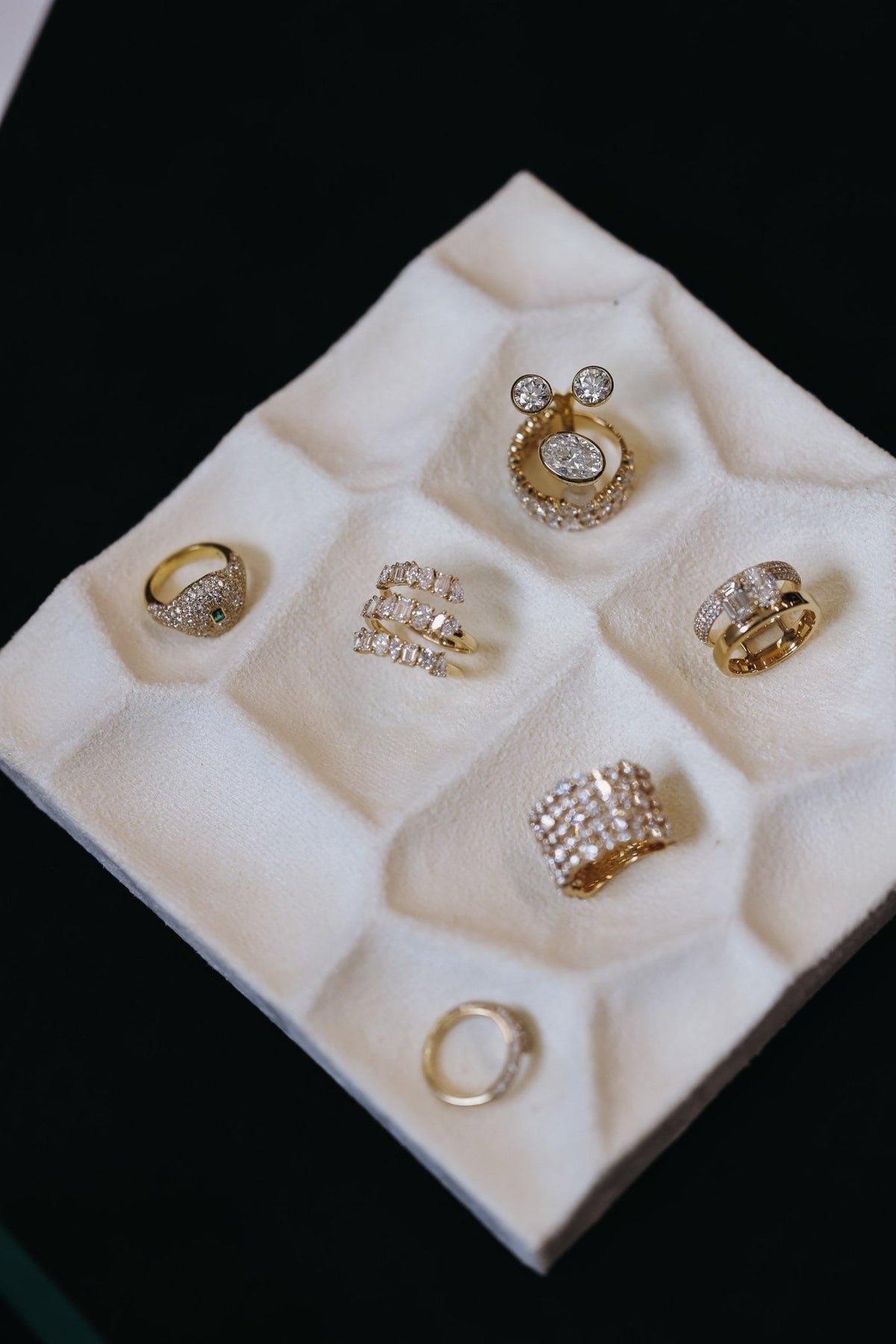 Mixed-Shape Lab-Grown Diamond Wrap Ring