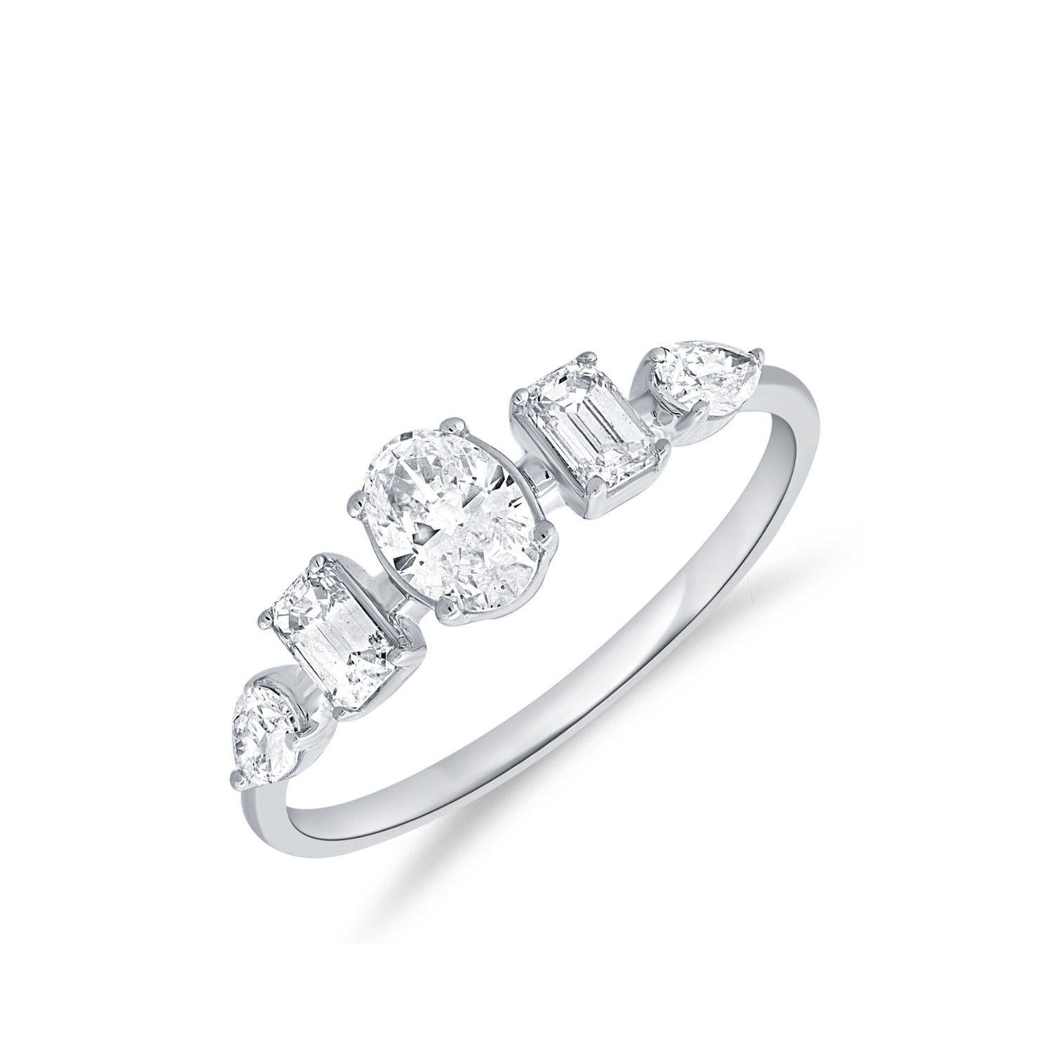 Multi Shape Diamond Ring