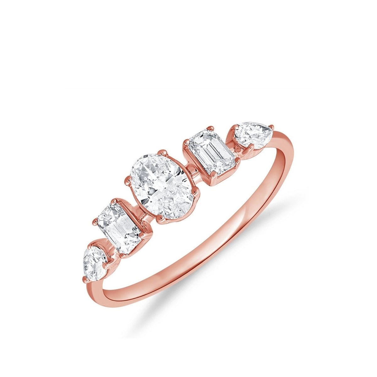 Multi Shape Diamond Ring