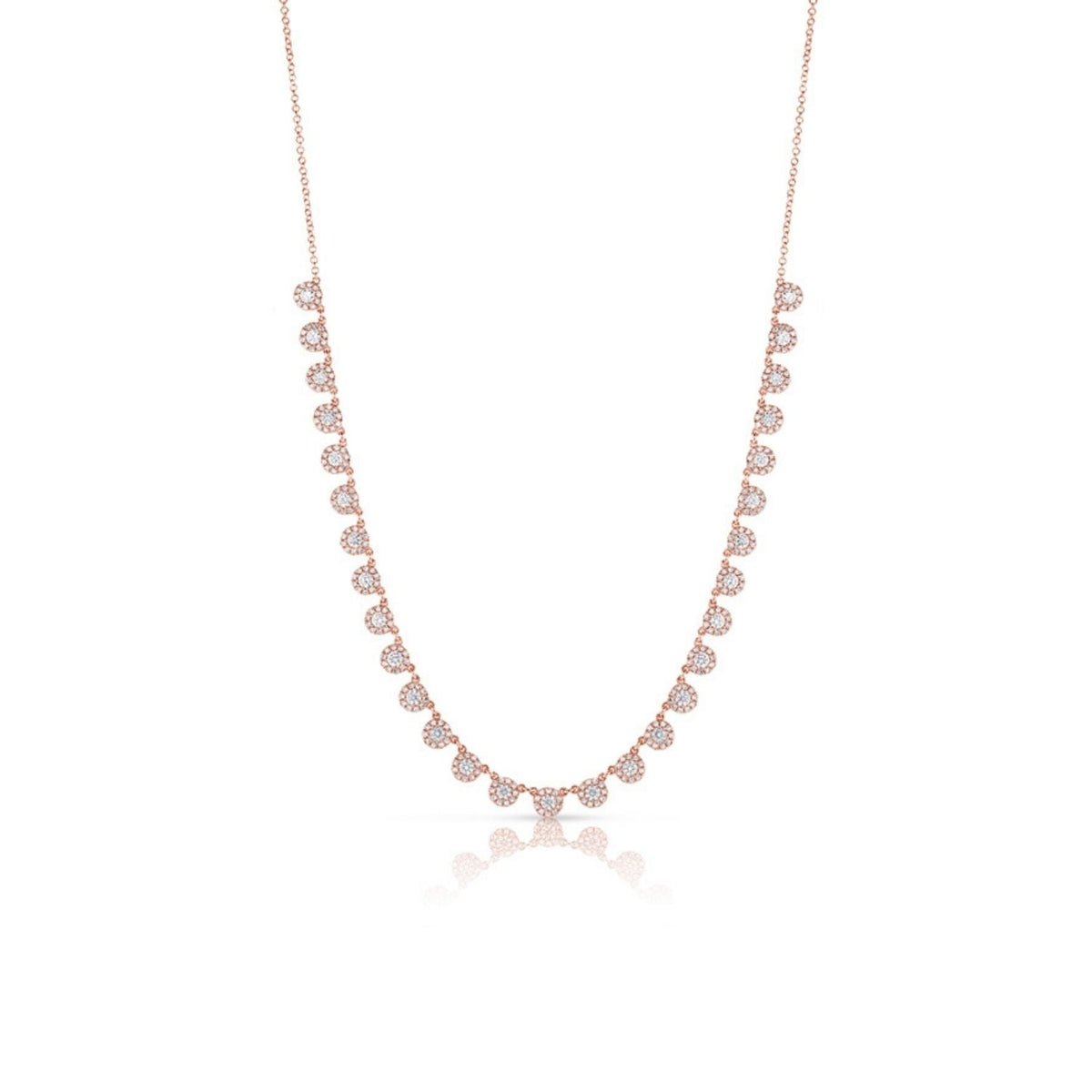 Natural Diamond Fringe Necklace