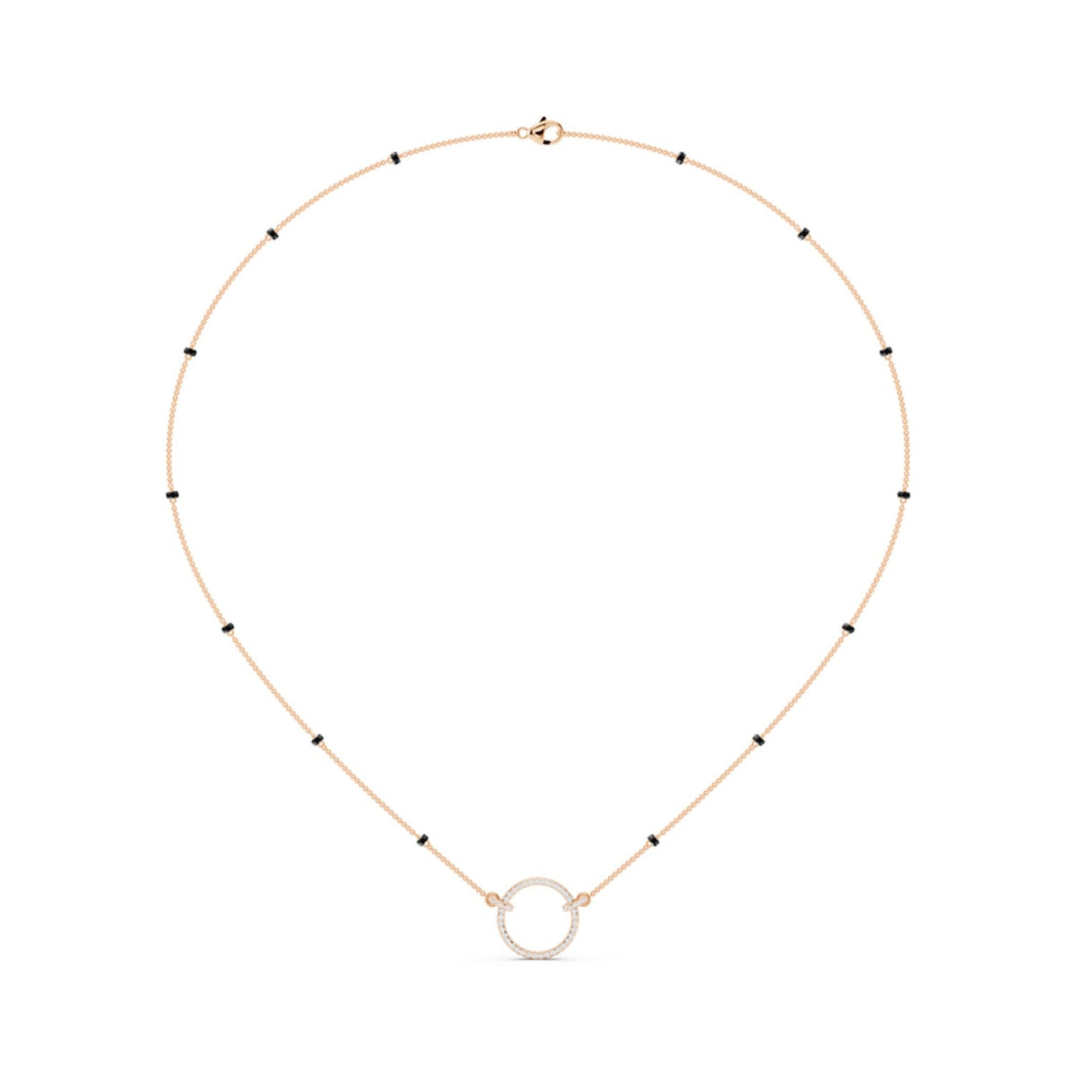Open Circle Diamond Mangalsutra