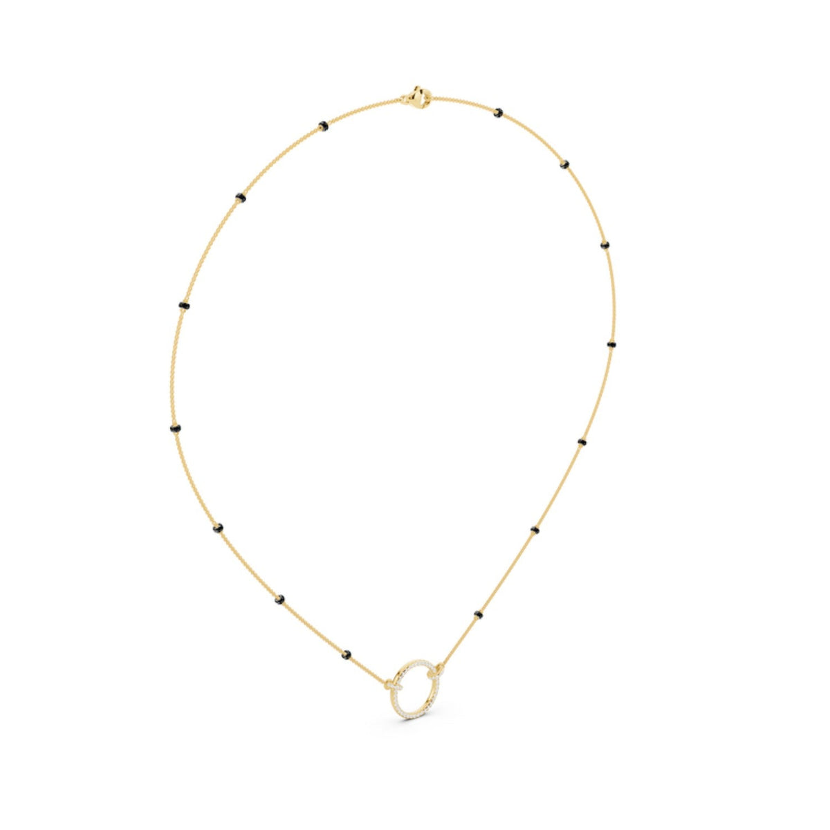 Open Circle Diamond Mangalsutra