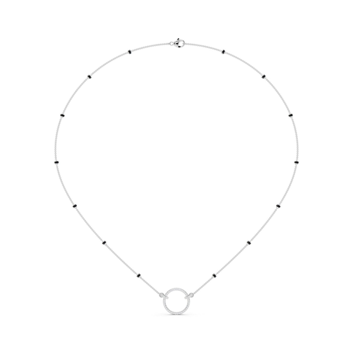 Open Circle Diamond Mangalsutra
