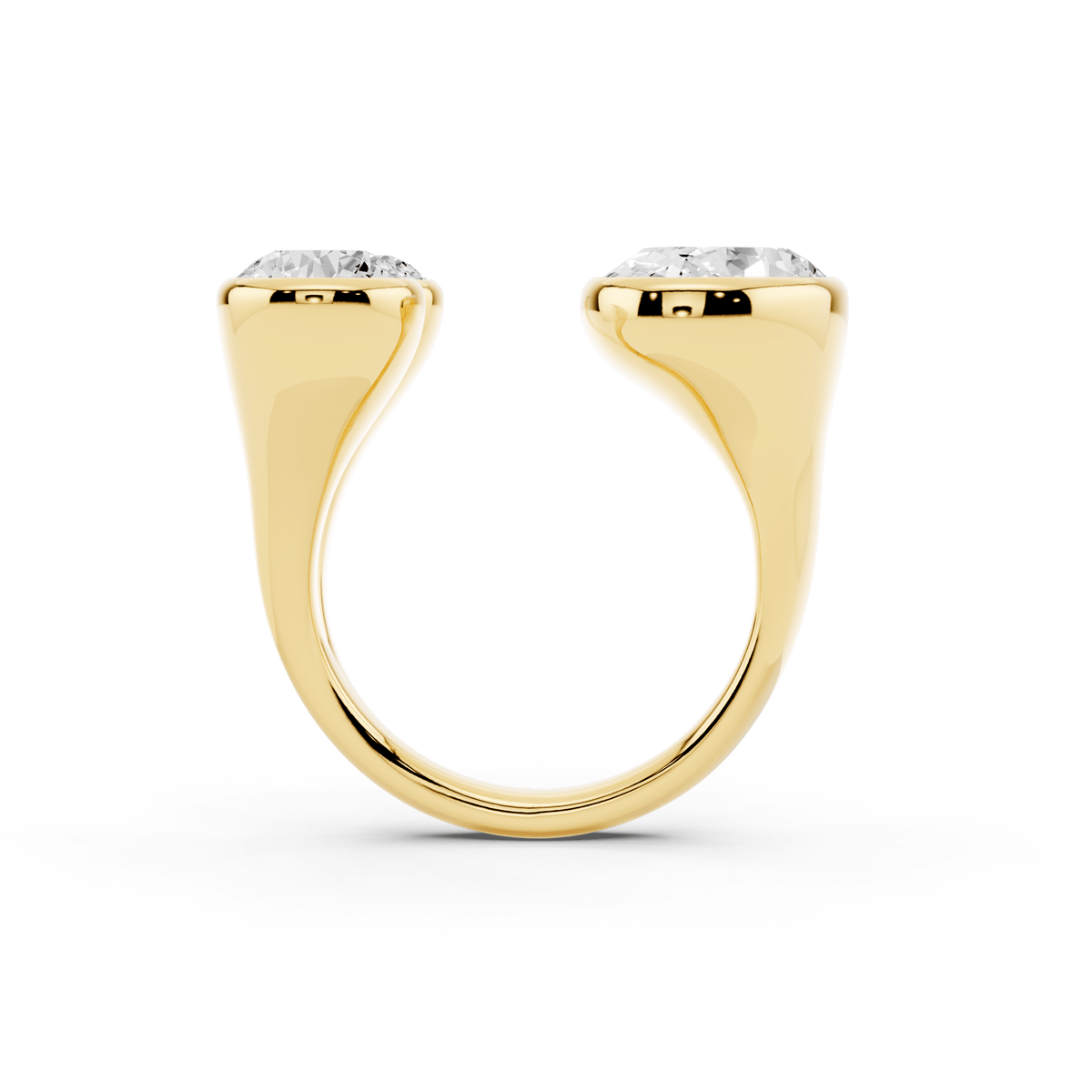 Open Oval Lab-Grown Diamond Ring