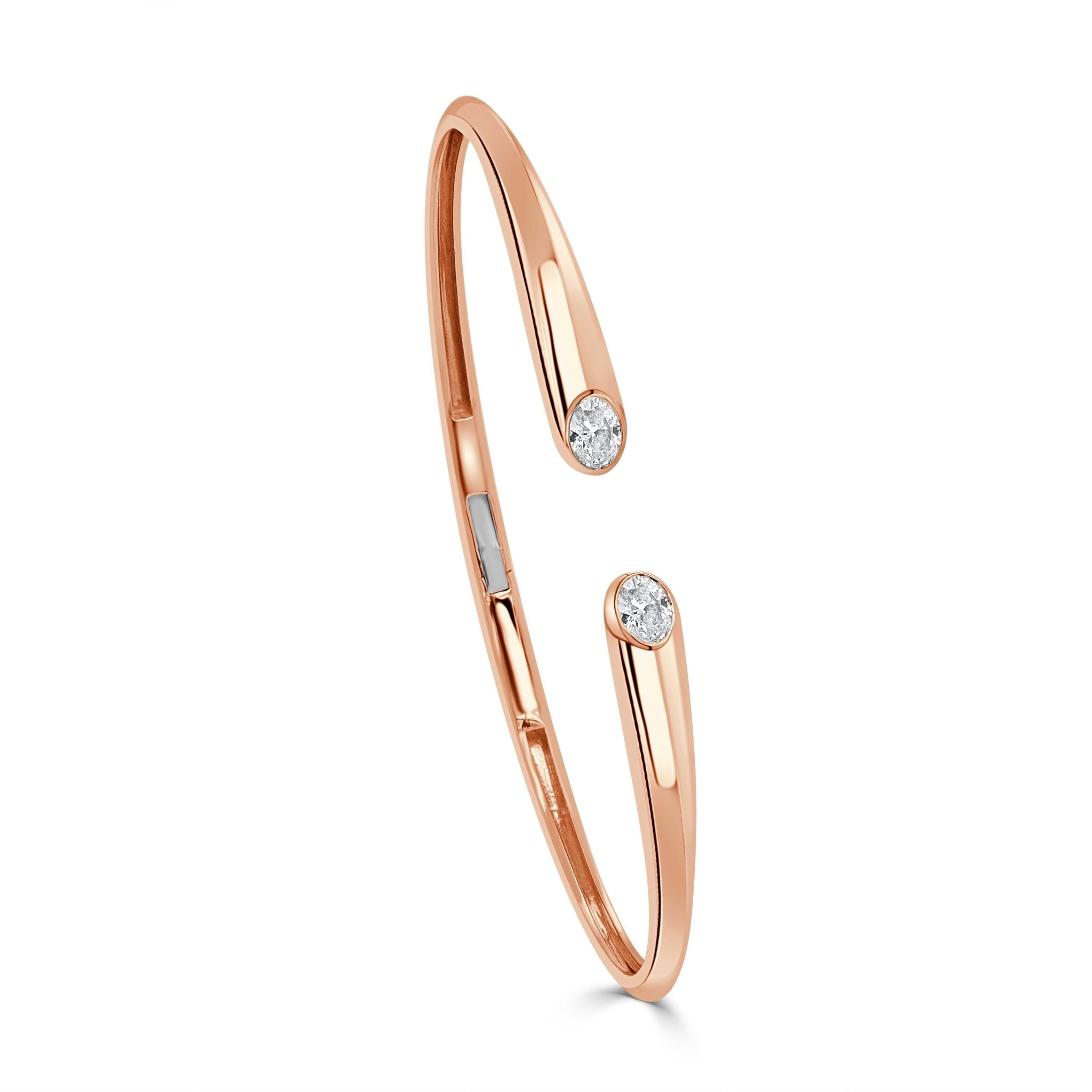 Oval Diamond Bangle