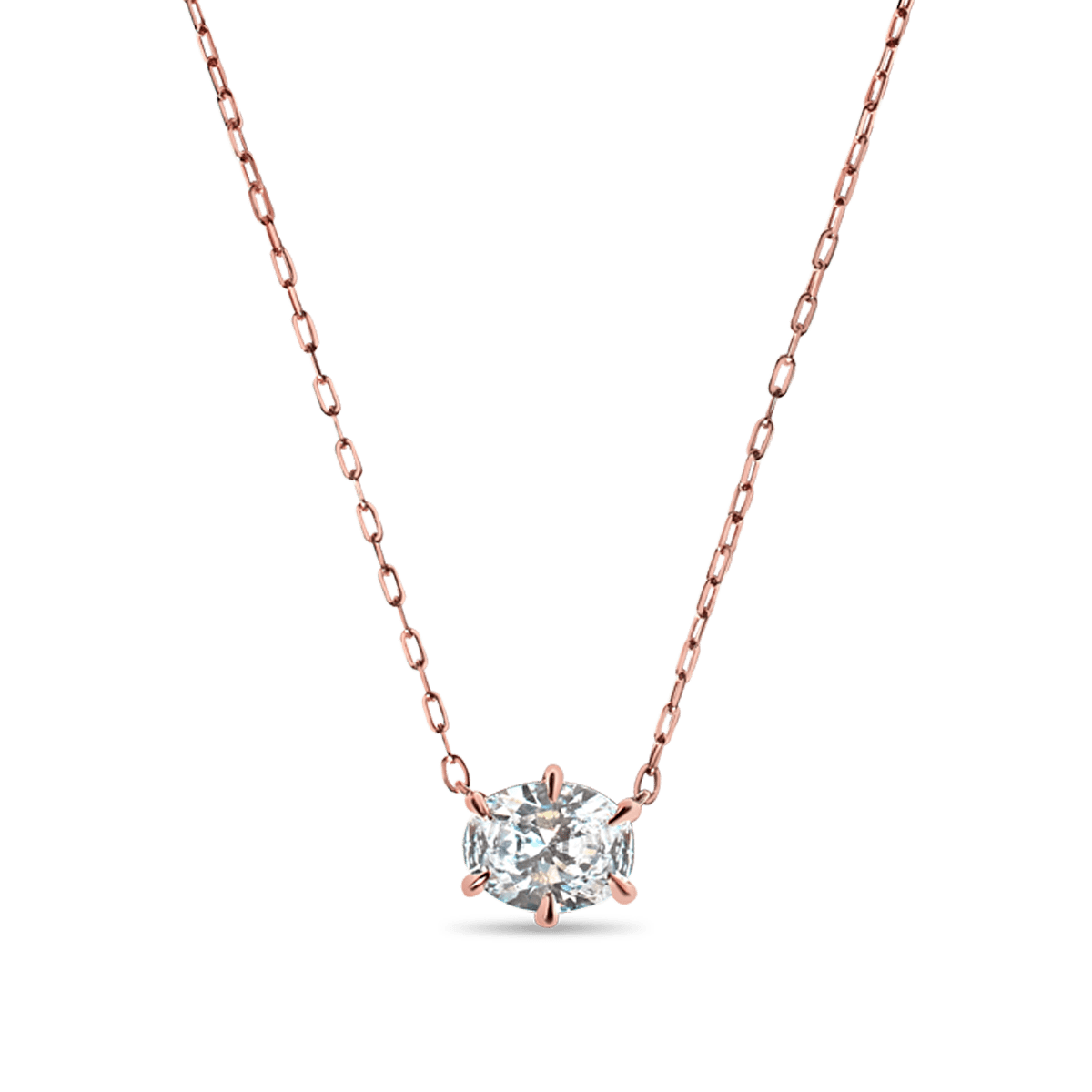 Oval Diamond Pendant
