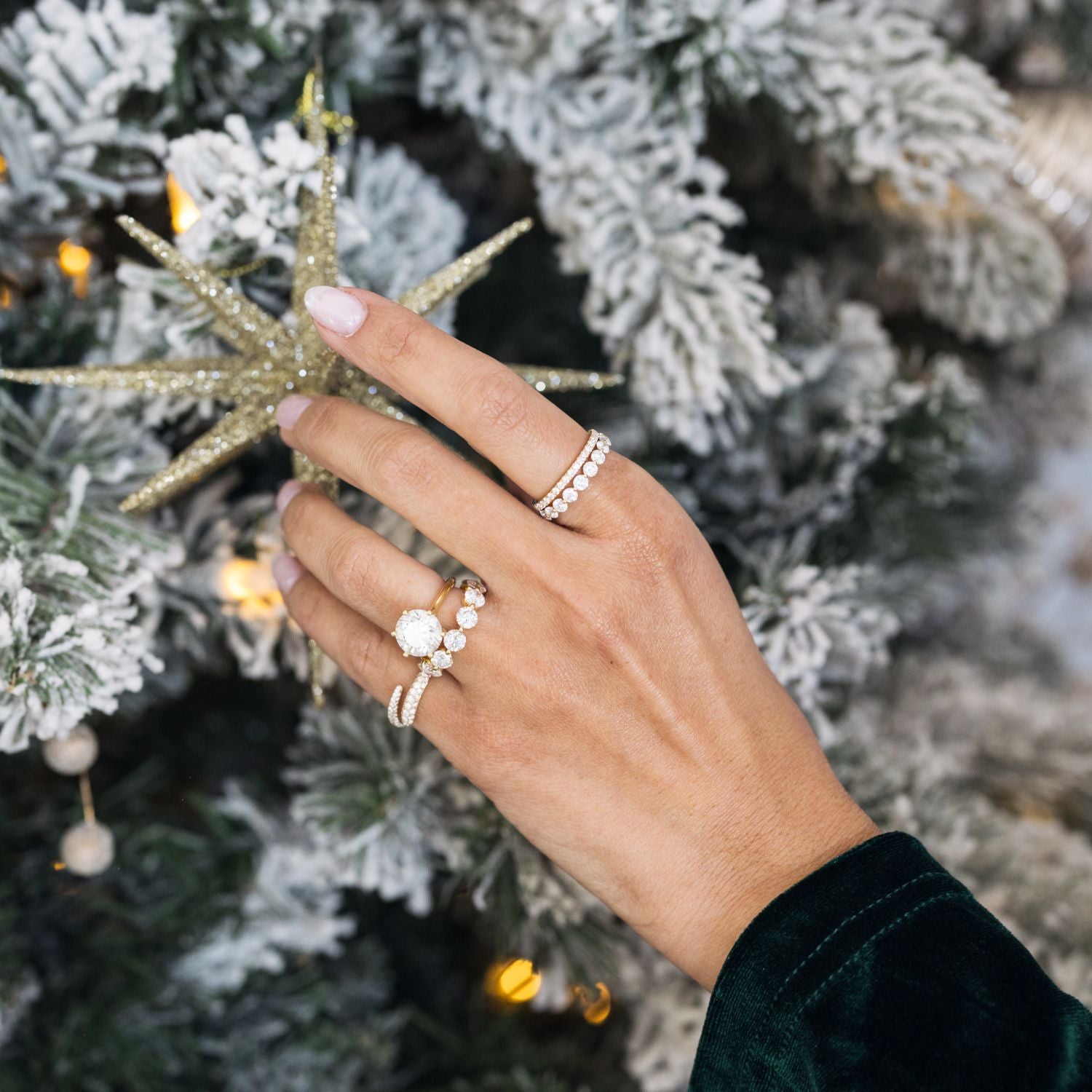 Petite Diamond Pavé Band