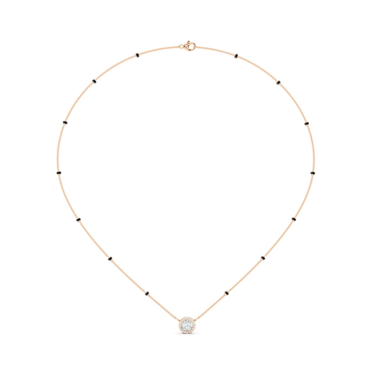 Petite Round Diamond Mangalsutra