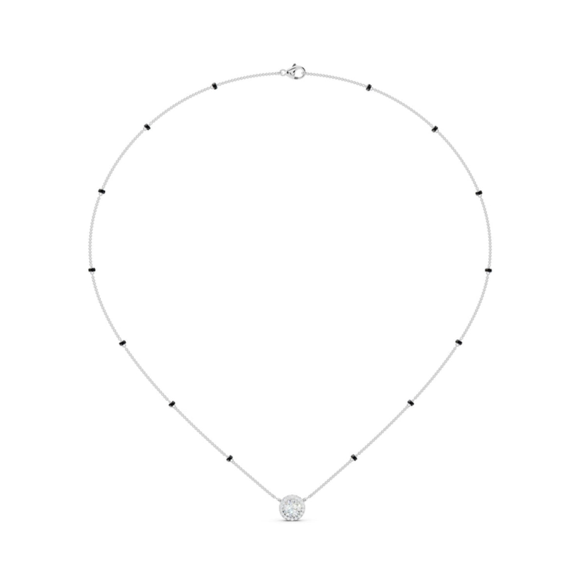 Petite Round Diamond Mangalsutra