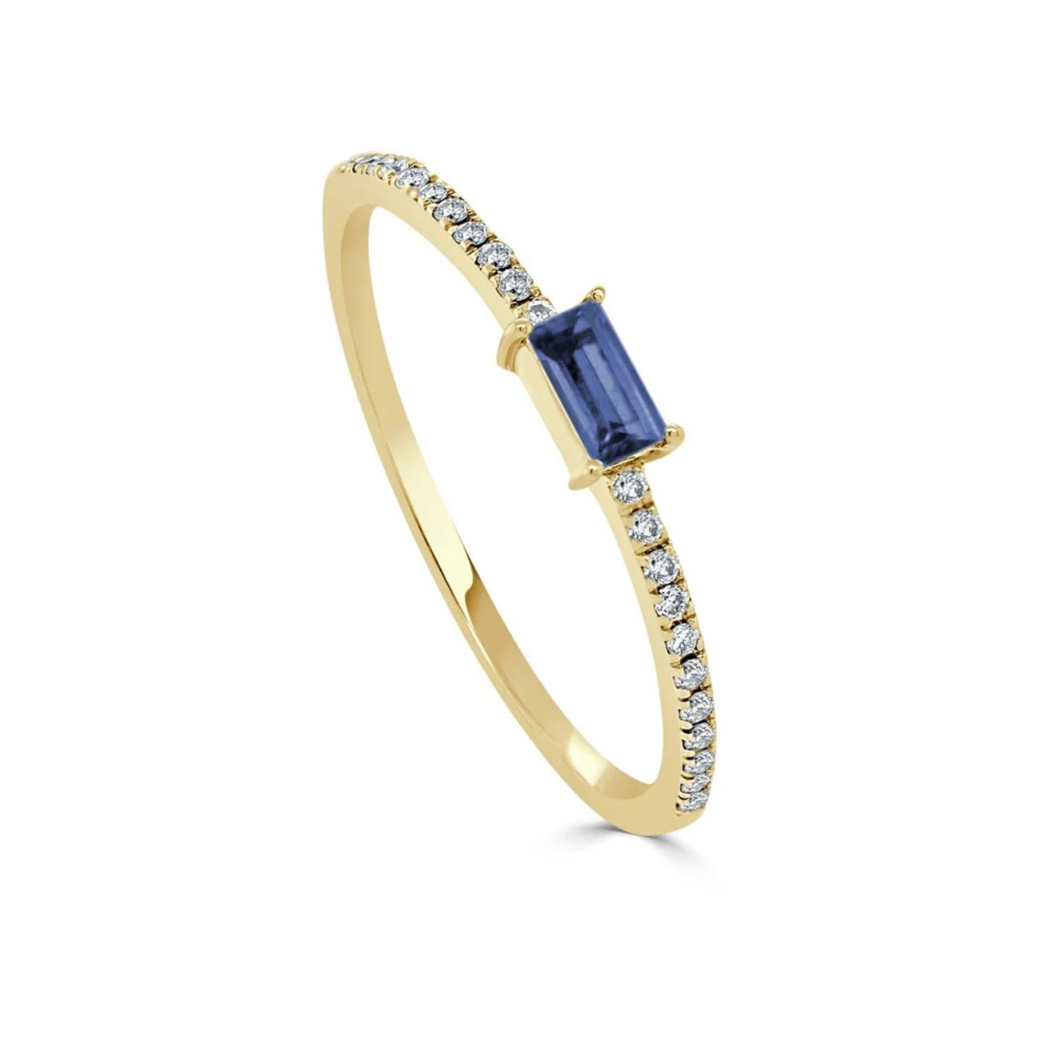Sapphire Diamond Ring