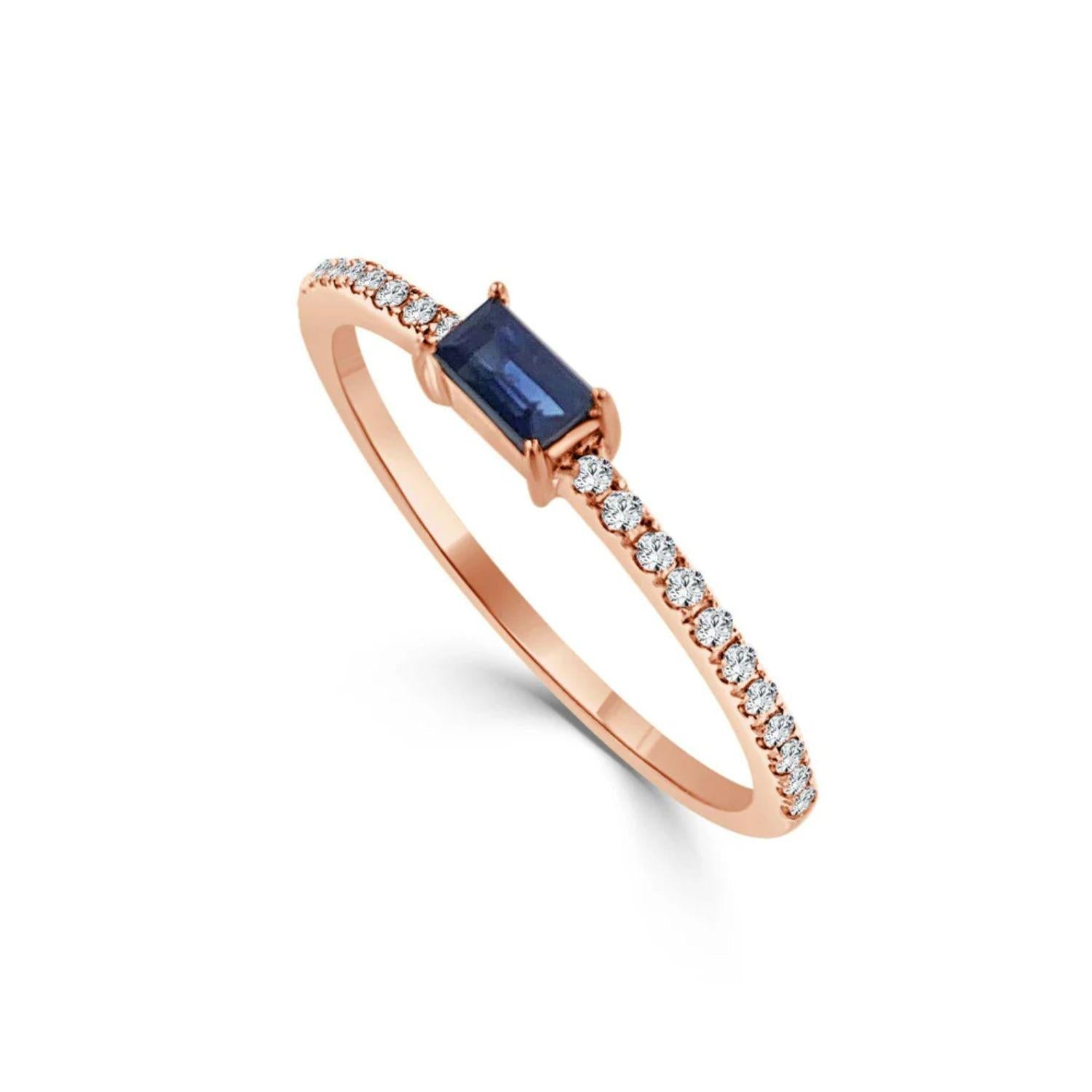 Sapphire Diamond Ring