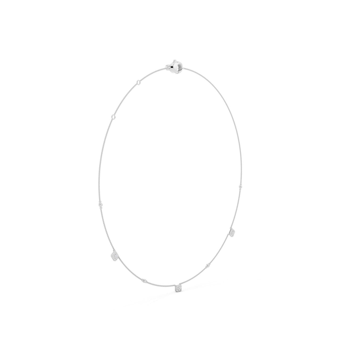 Signature Emerald Halo Necklace