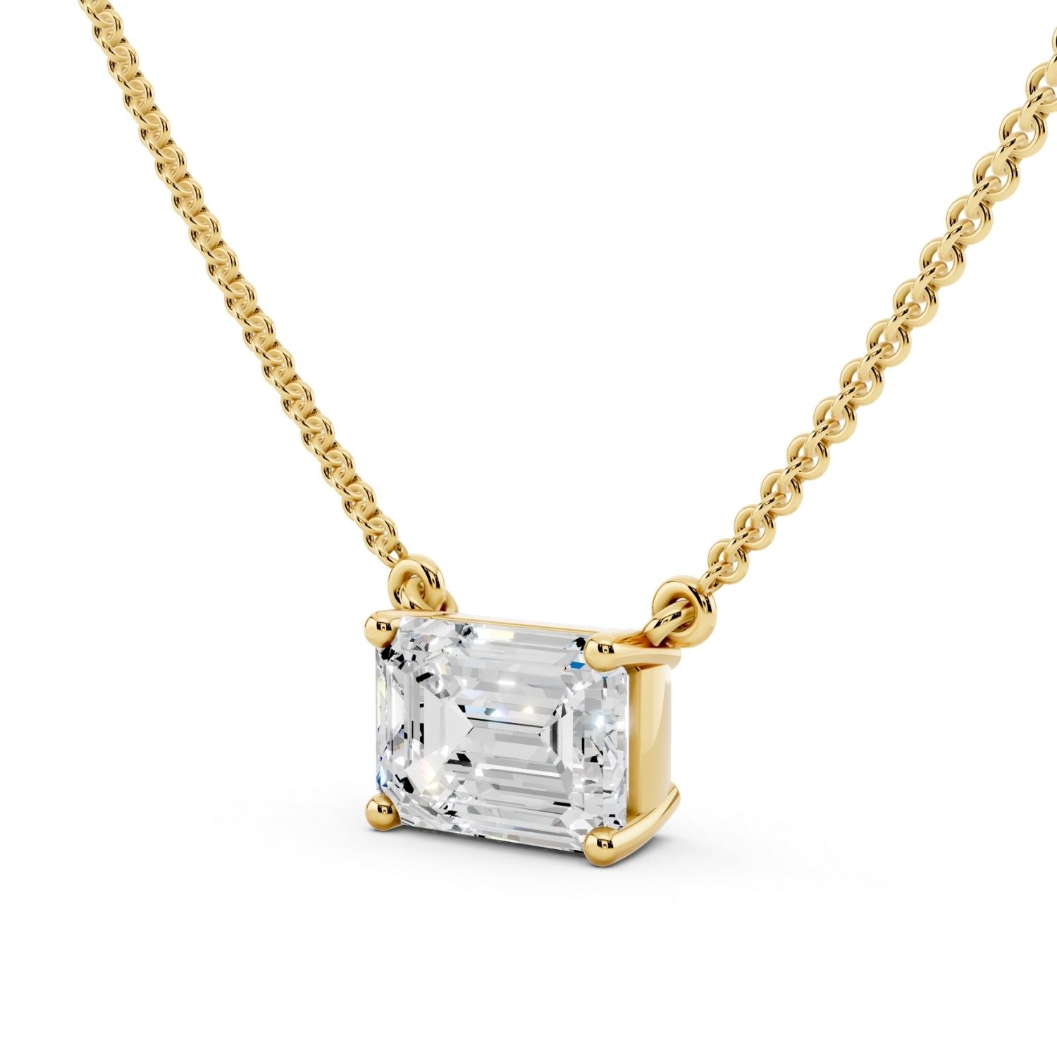 Signature Emerald Solitaire Necklace