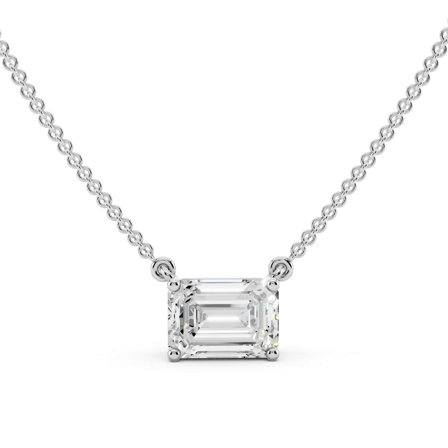 Signature Emerald Solitaire Necklace