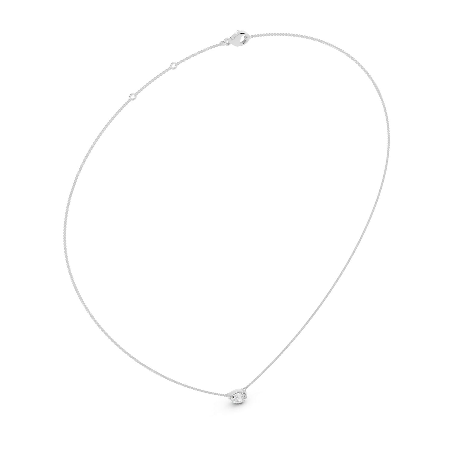 Signature Pear Solitaire Necklace