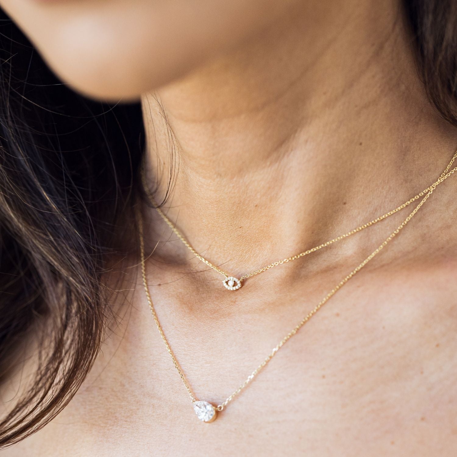 Signature Pear Solitaire Necklace