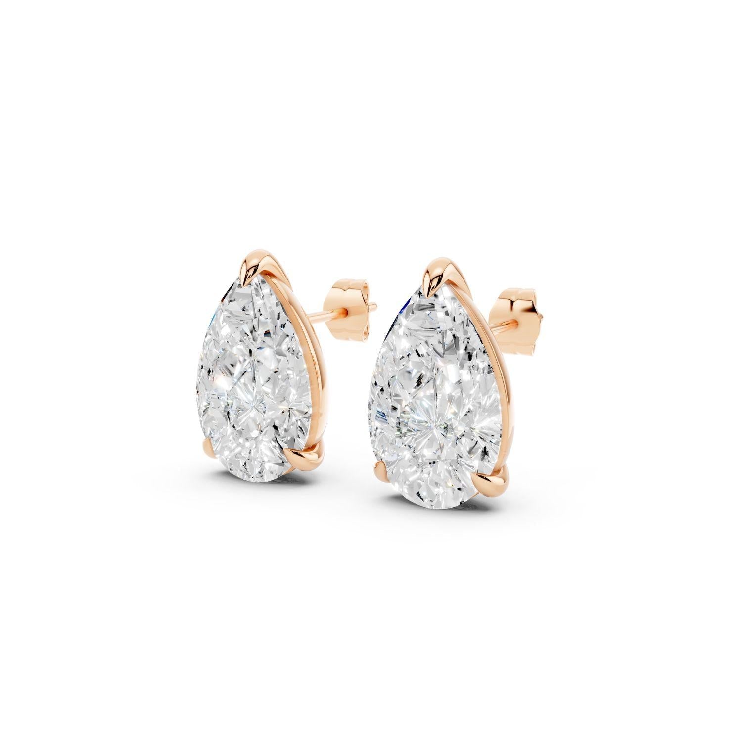 Signature Pear Stud Earrings