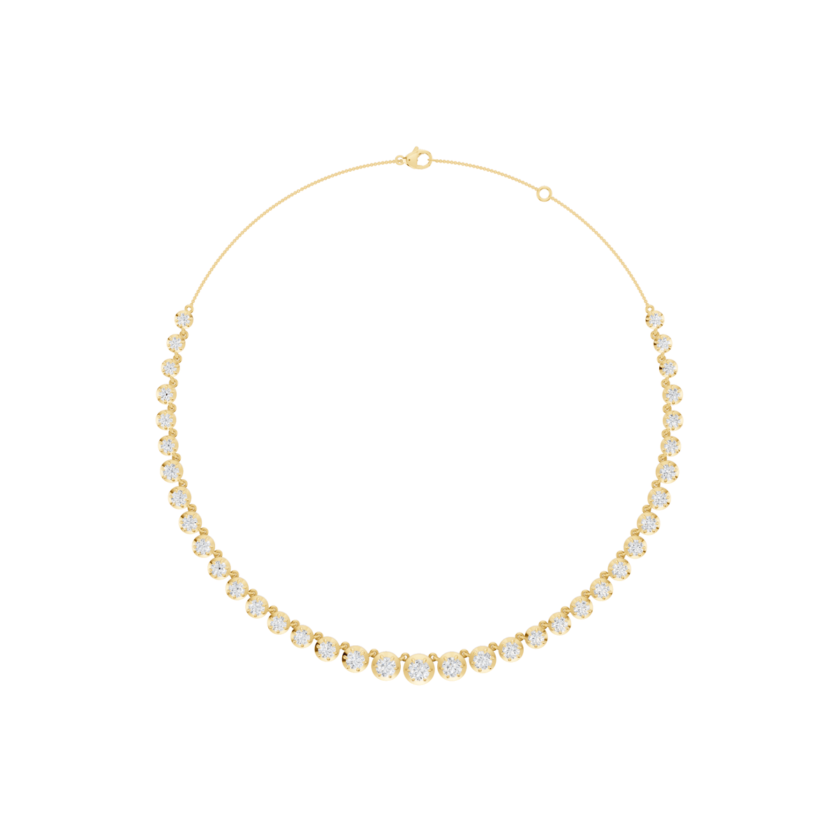 Prong Lab-Grown Diamond Riviera Necklace