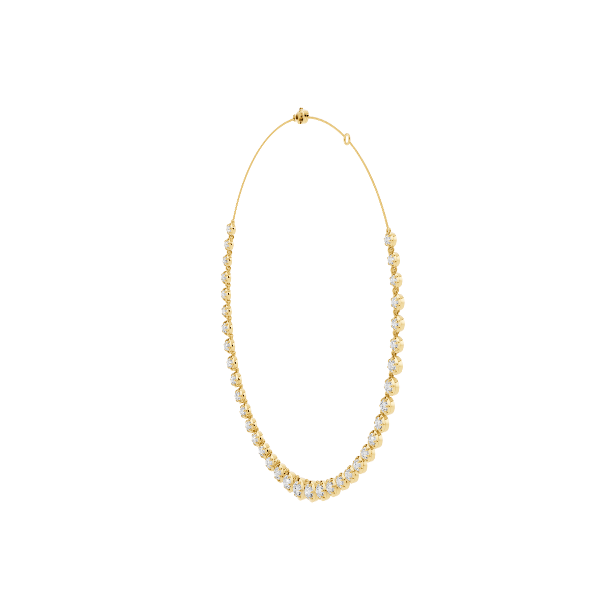 Prong Lab-Grown Diamond Riviera Necklace