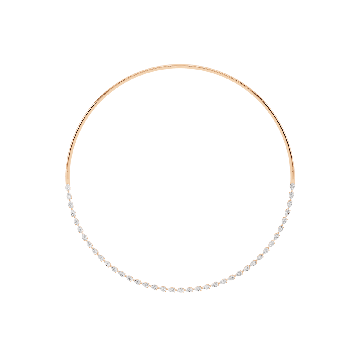 Spaced Lab-Grown Diamond Collar Necklace