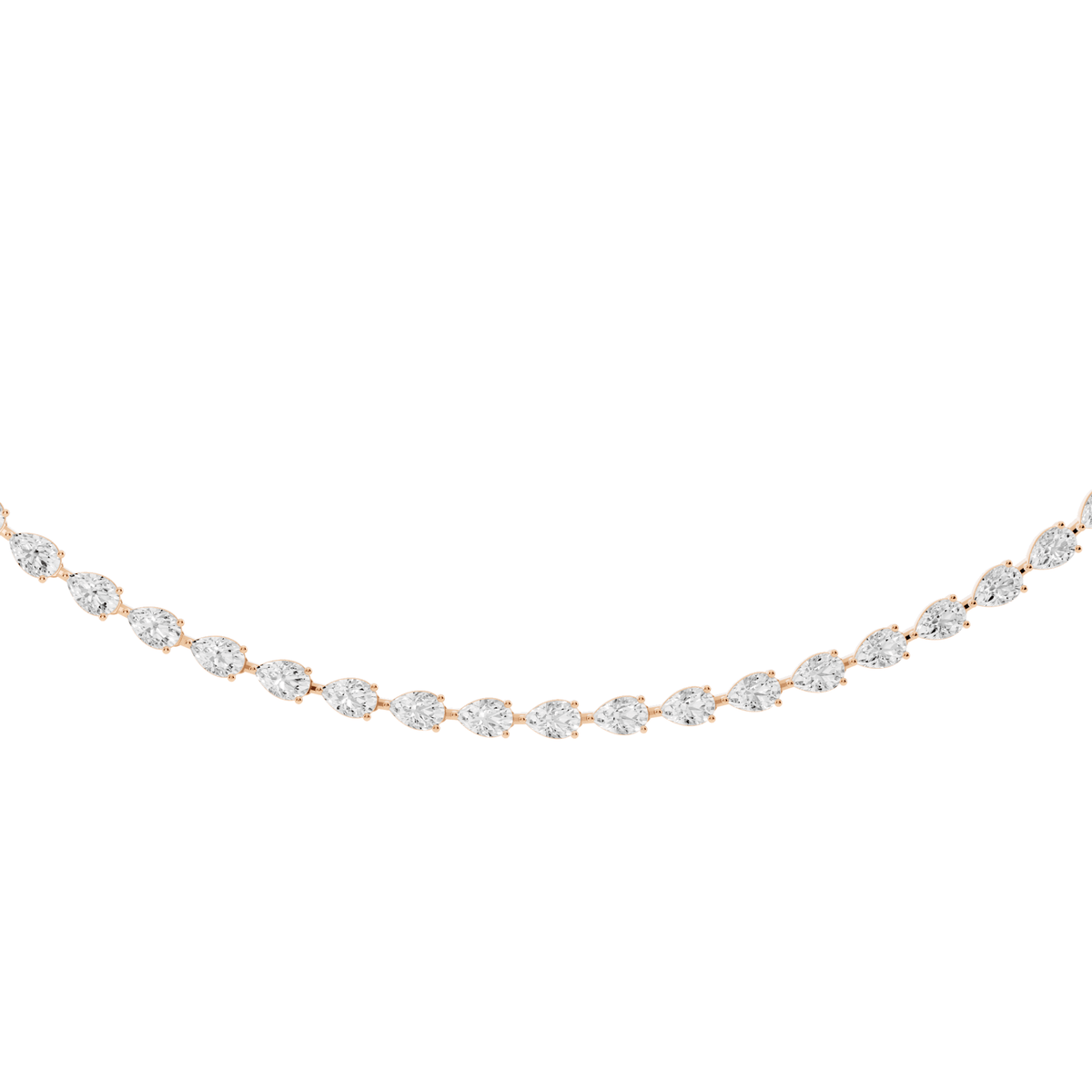 Spaced Lab-Grown Diamond Collar Necklace