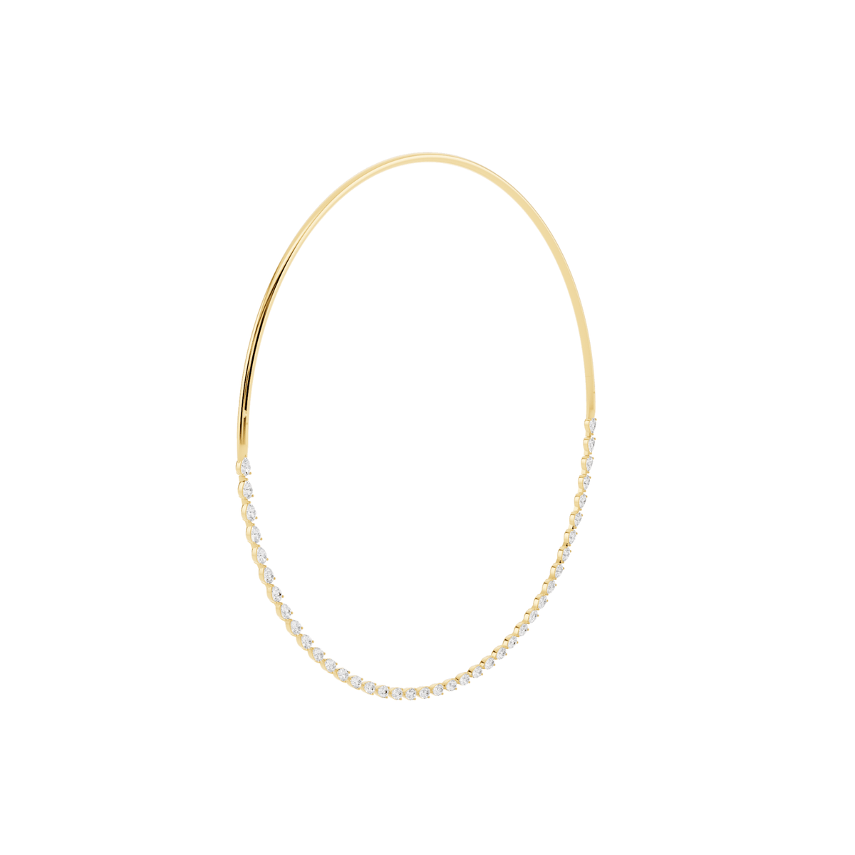 Spaced Lab-Grown Diamond Collar Necklace