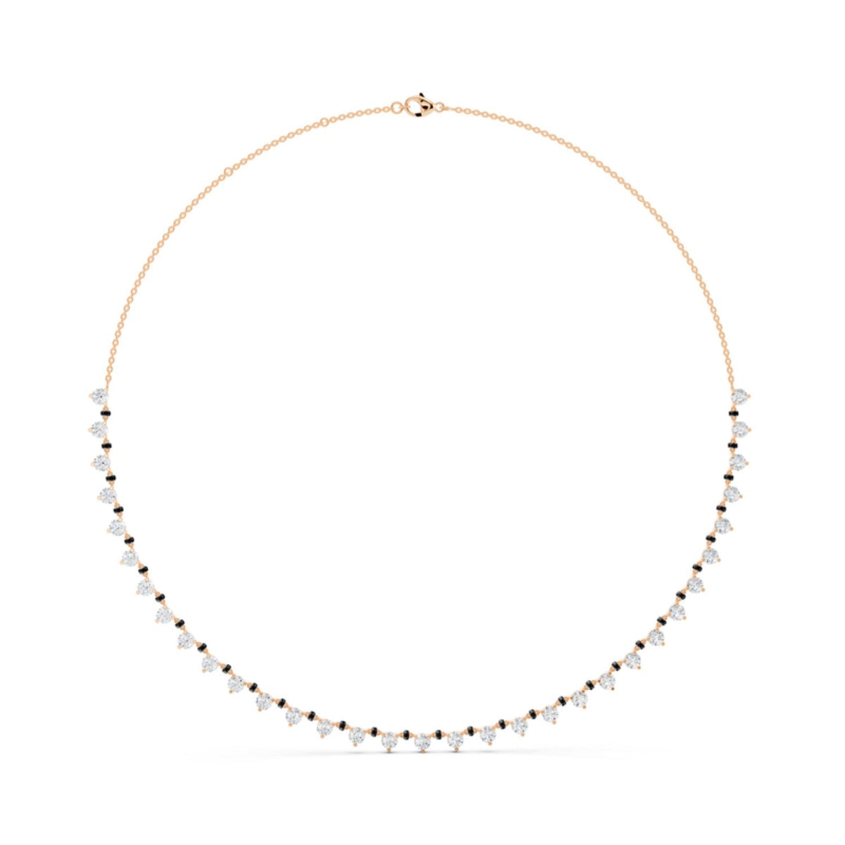 Three Prong Diamond Mangalsutra