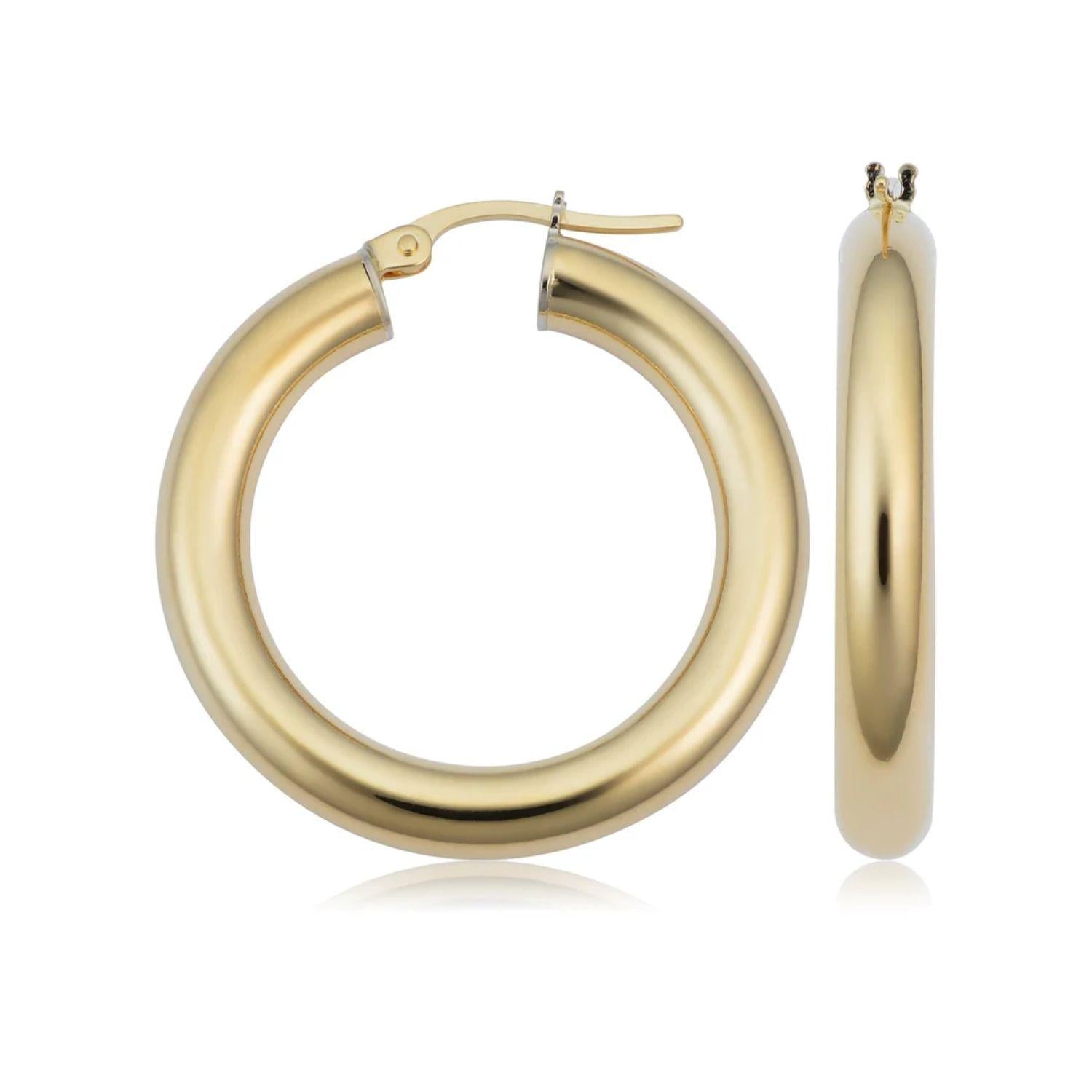 Tube Hoop Earrings