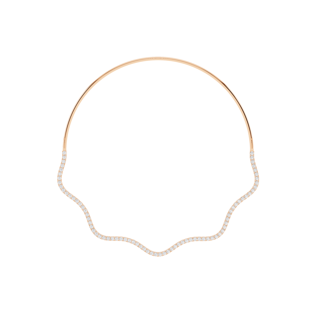 Wave Lab-Grown Diamond Collar Necklace